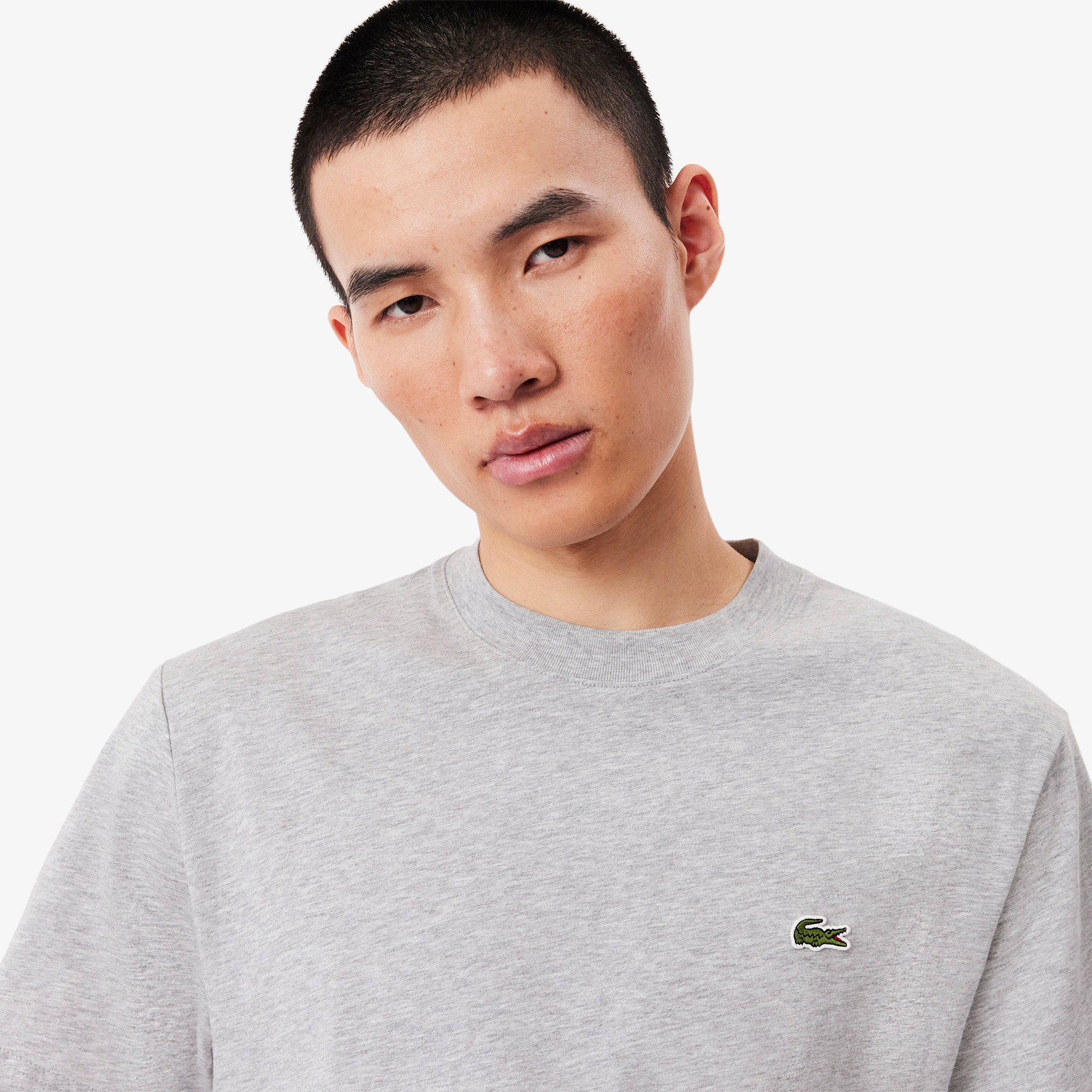 Áo Thun Lacoste Nam Dáng Cổ Điển Chất Liệu Cotton Jersey
