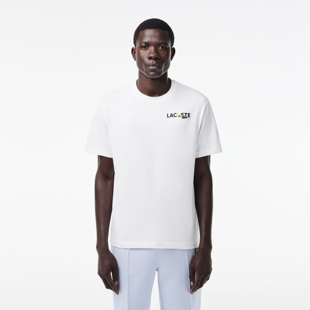 Áo Thun Lacoste Nam In Mặt Sau Chất Liệu Cotton Dày