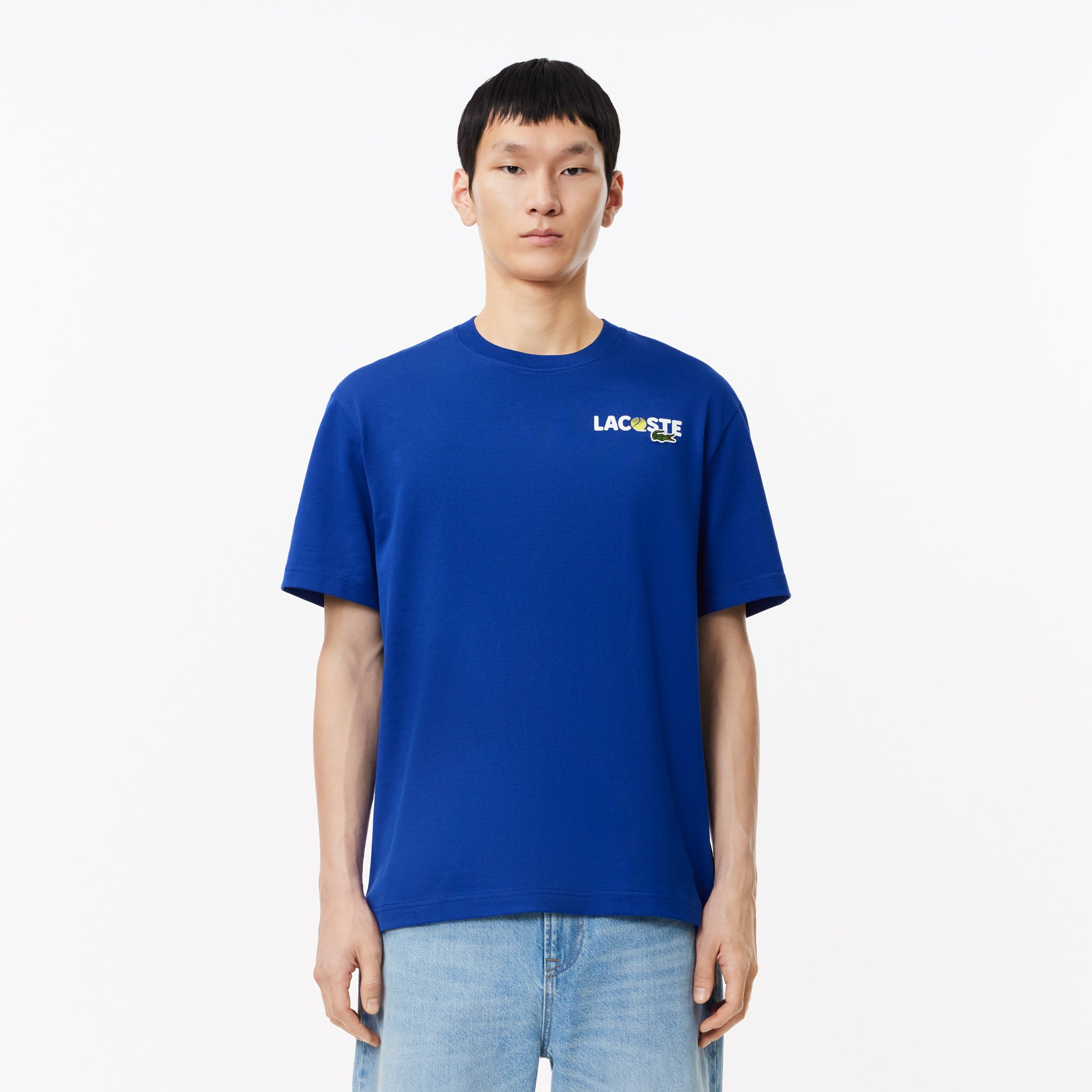 Áo Thun Lacoste Nam In Mặt Sau Chất Liệu Cotton Dày