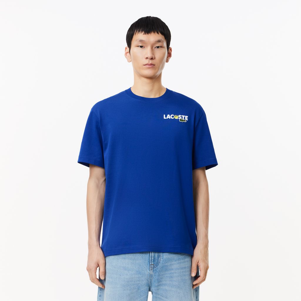 Áo Thun Lacoste Nam In Mặt Sau Chất Liệu Cotton Dày