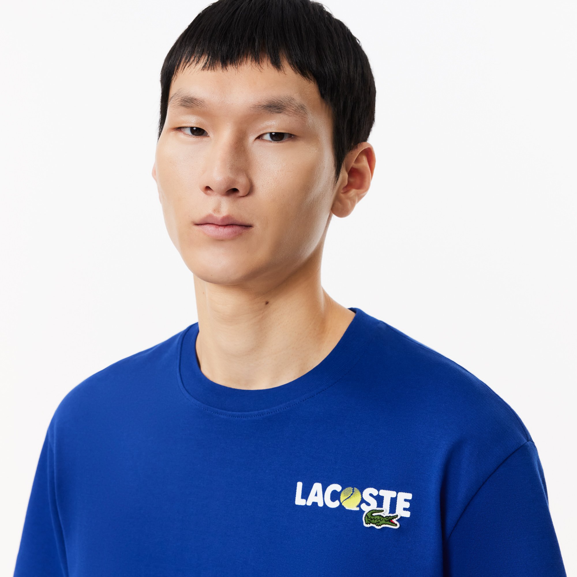 Áo Thun Lacoste Nam In Mặt Sau Chất Liệu Cotton Dày