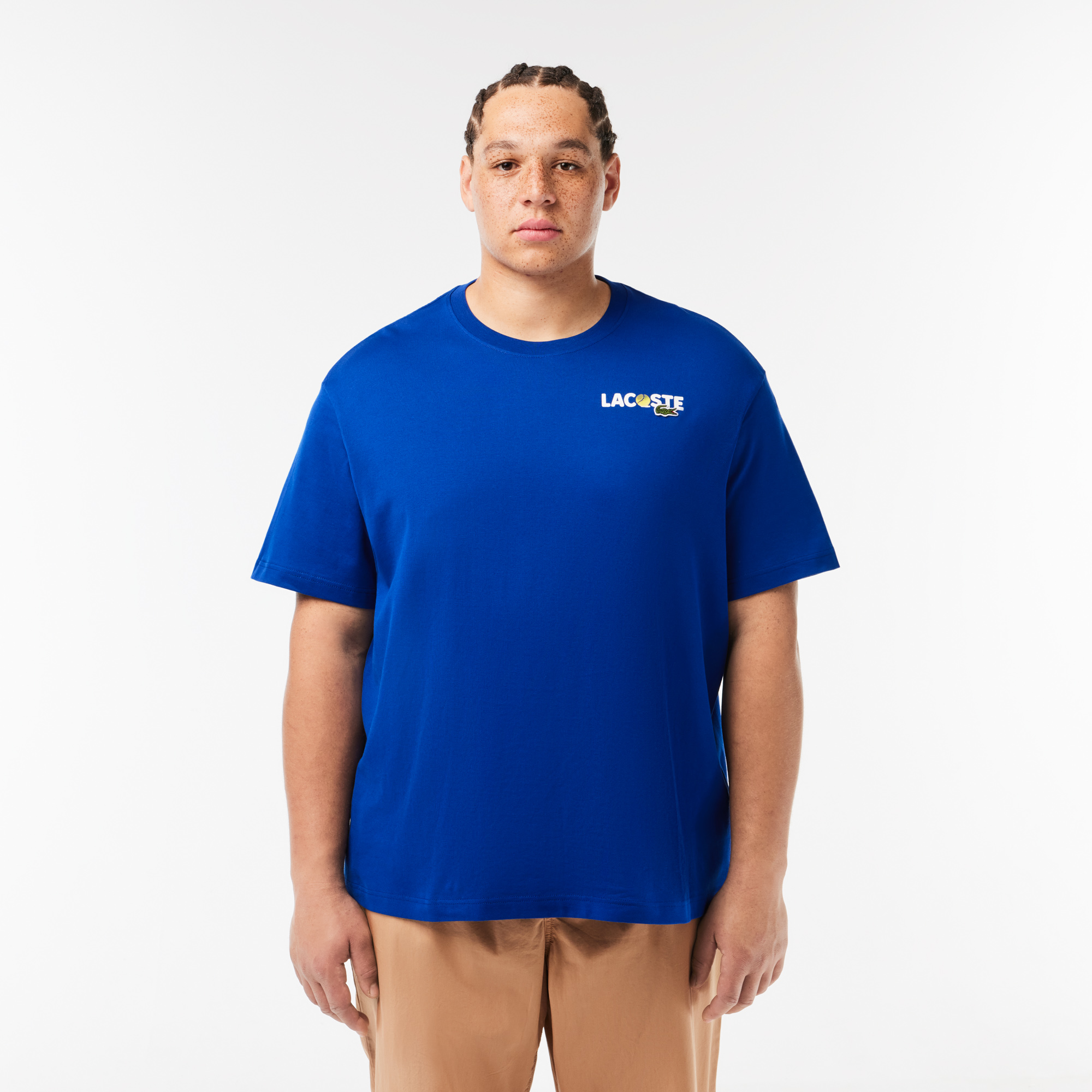 Áo Thun Lacoste Nam In Mặt Sau Chất Liệu Cotton Dày