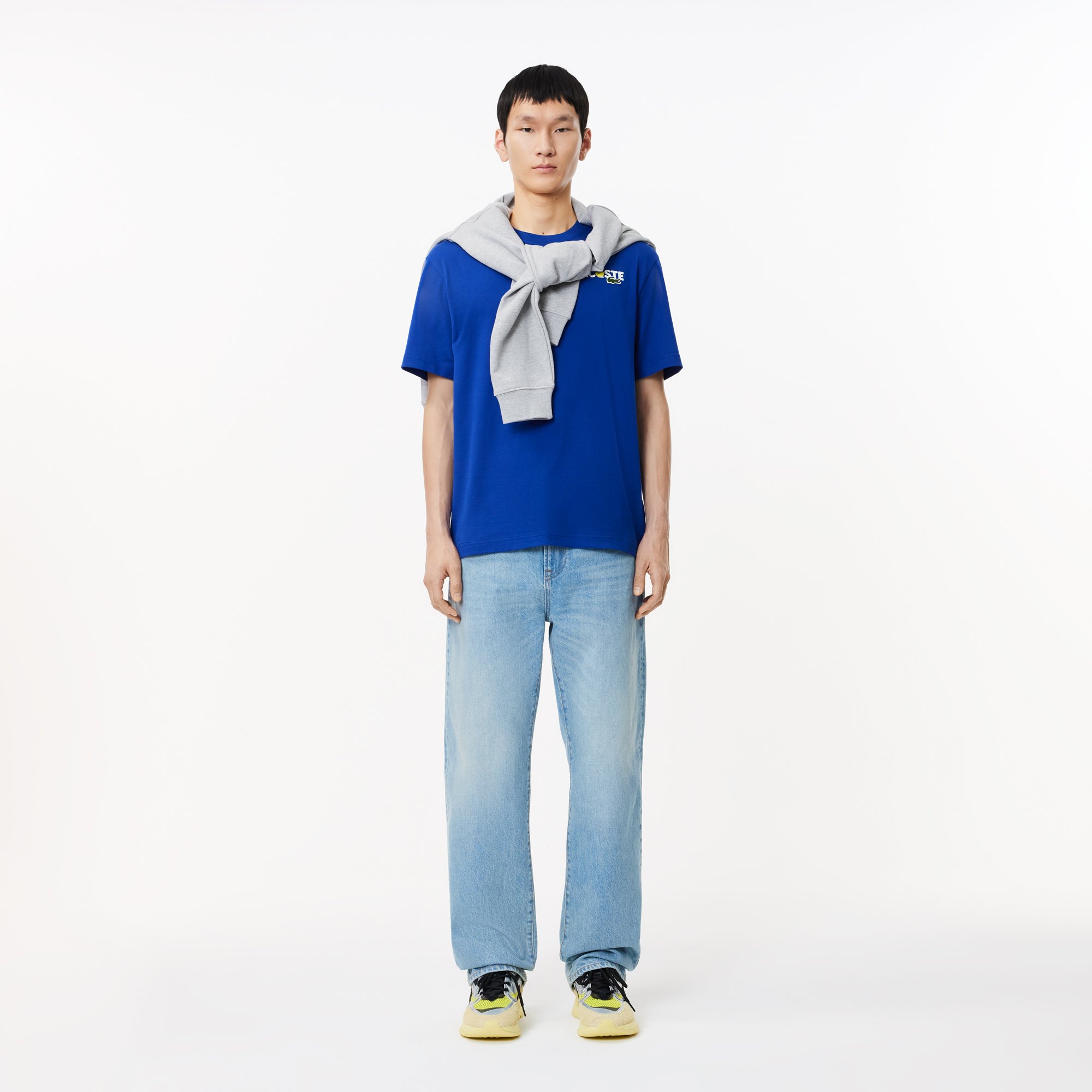 Áo Thun Lacoste Nam In Mặt Sau Chất Liệu Cotton Dày