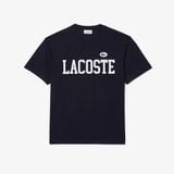 Áo Thun Lacoste Nam Có Huy Hiệu Tương Phản Chất Liệu Cotton