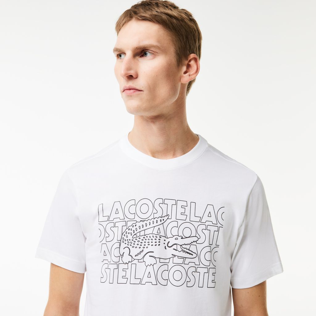 Áo Thun Thể Thao Lacoste Nam Công Nghệ Ultra-Dry Có Họa Tiết In