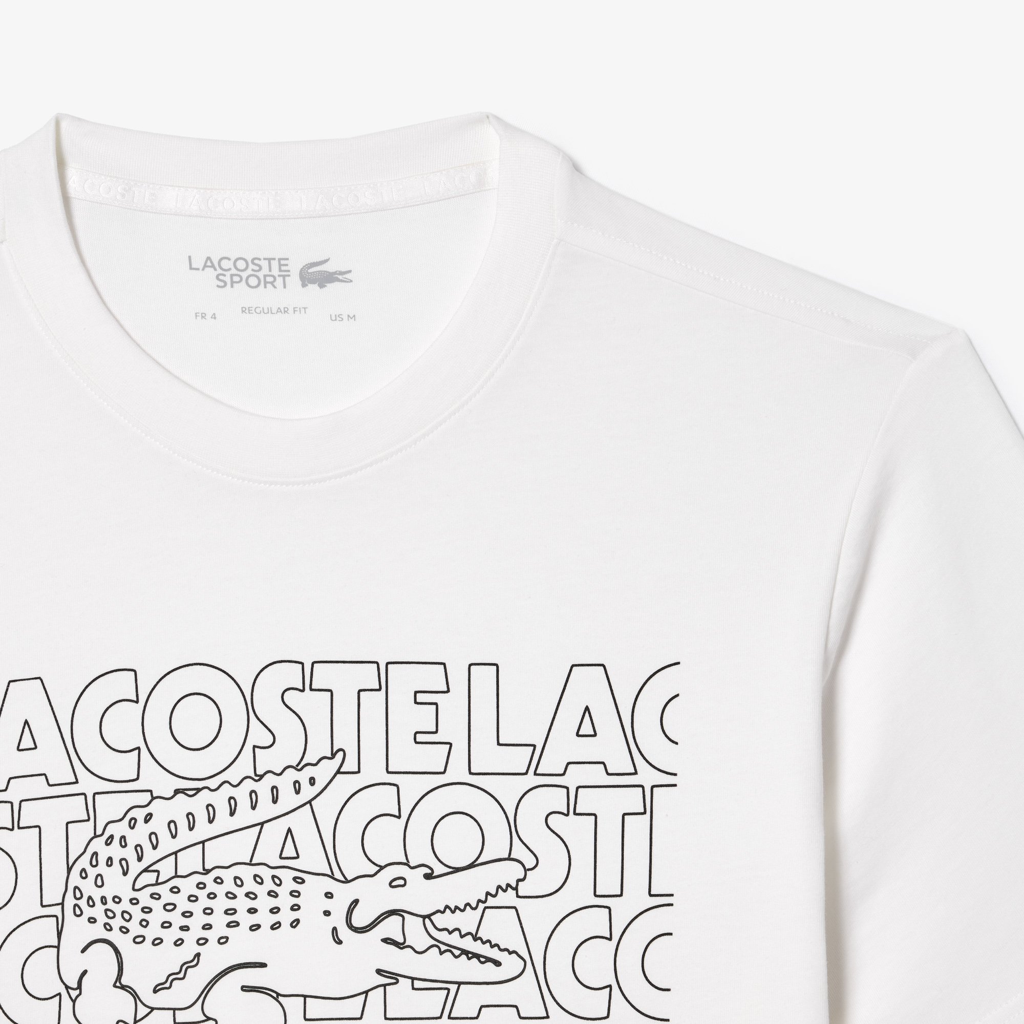 Áo Thun Thể Thao Lacoste Nam Công Nghệ Ultra-Dry Có Họa Tiết In