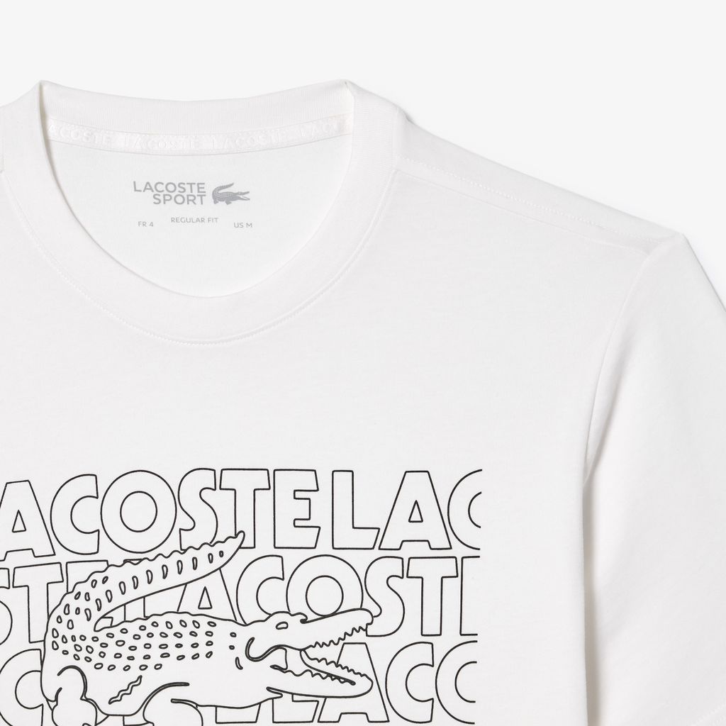 Áo Thun Thể Thao Lacoste Nam Công Nghệ Ultra-Dry Có Họa Tiết In