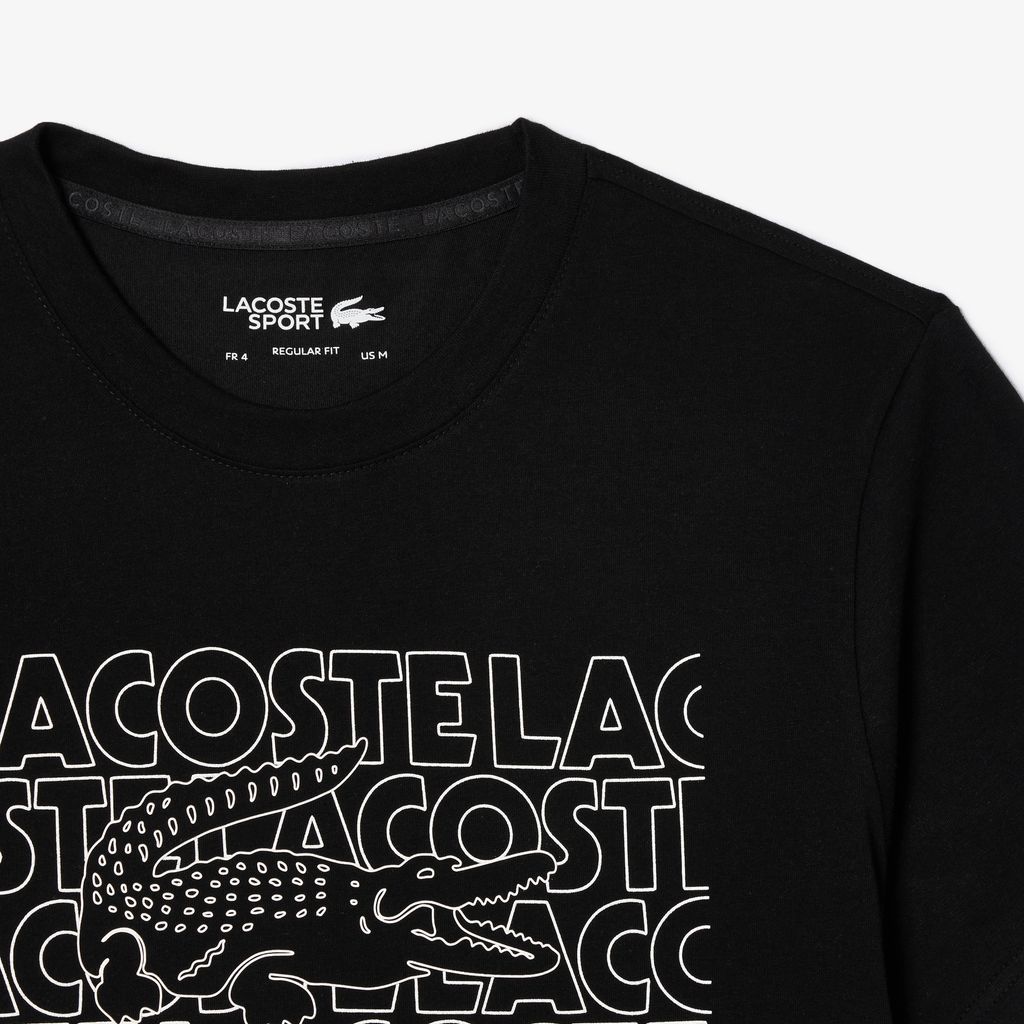 Áo Thun Thể Thao Lacoste Nam Công Nghệ Ultra-Dry Có Họa Tiết In