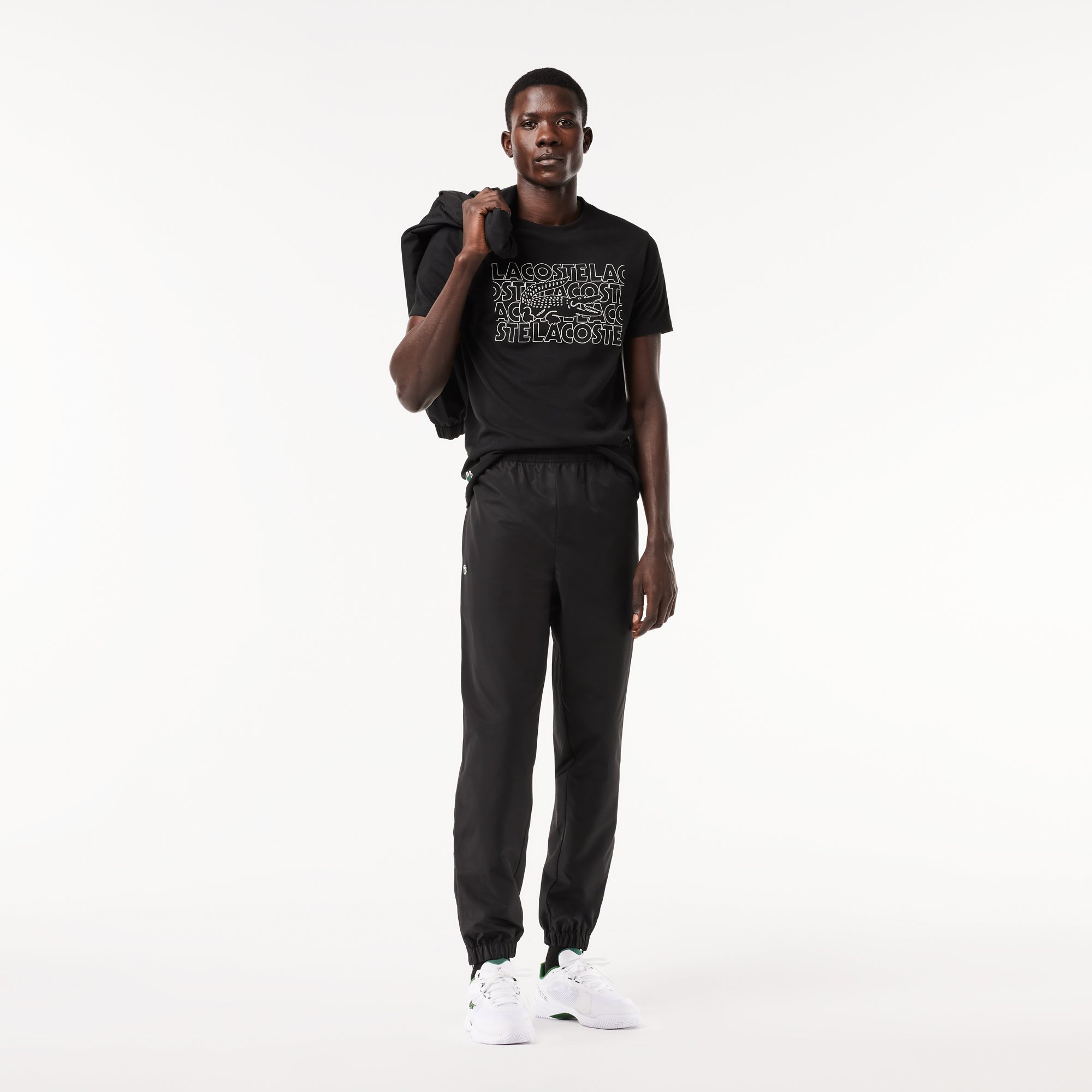 Áo Thun Thể Thao Lacoste Nam Công Nghệ Ultra-Dry Có Họa Tiết In