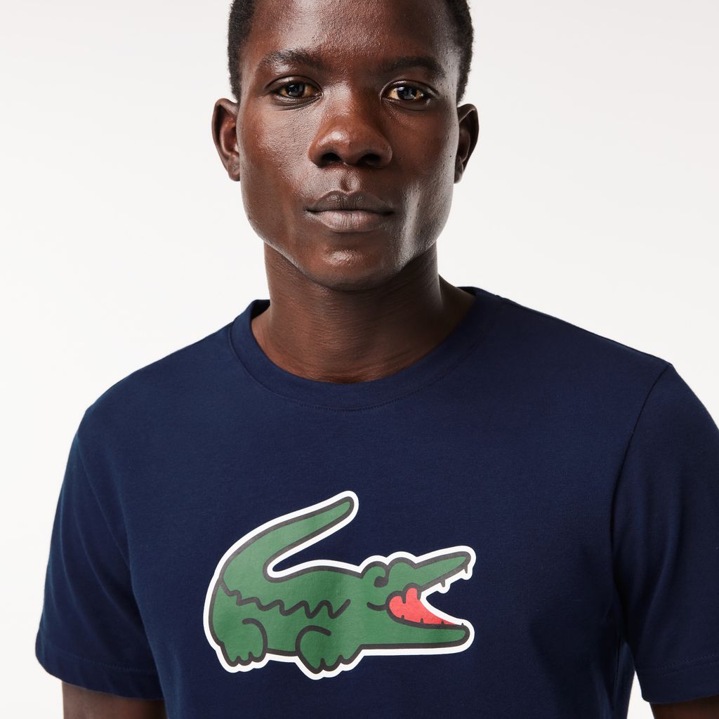 Áo Thun Thể Thao Lacoste Nam Cỡ XXL Có Logo Công Nghệ Ultra Dry