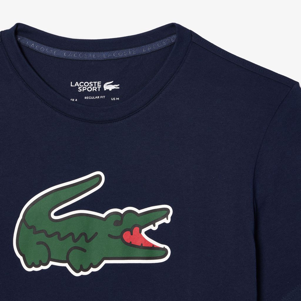 Áo Thun Thể Thao Lacoste Nam Cỡ XXL Có Logo Công Nghệ Ultra Dry