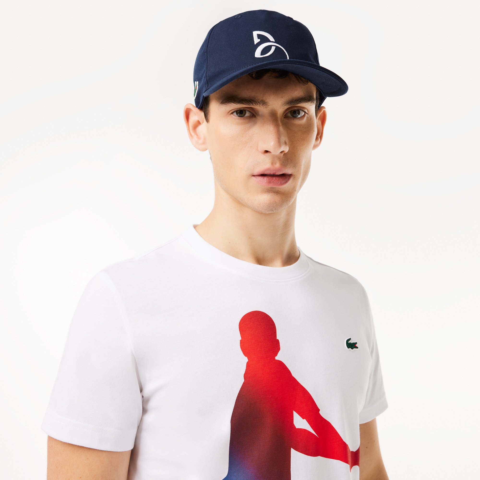 Set Áo Thun Và Mũ Tennis Lacoste Nam x Novak Djokovic