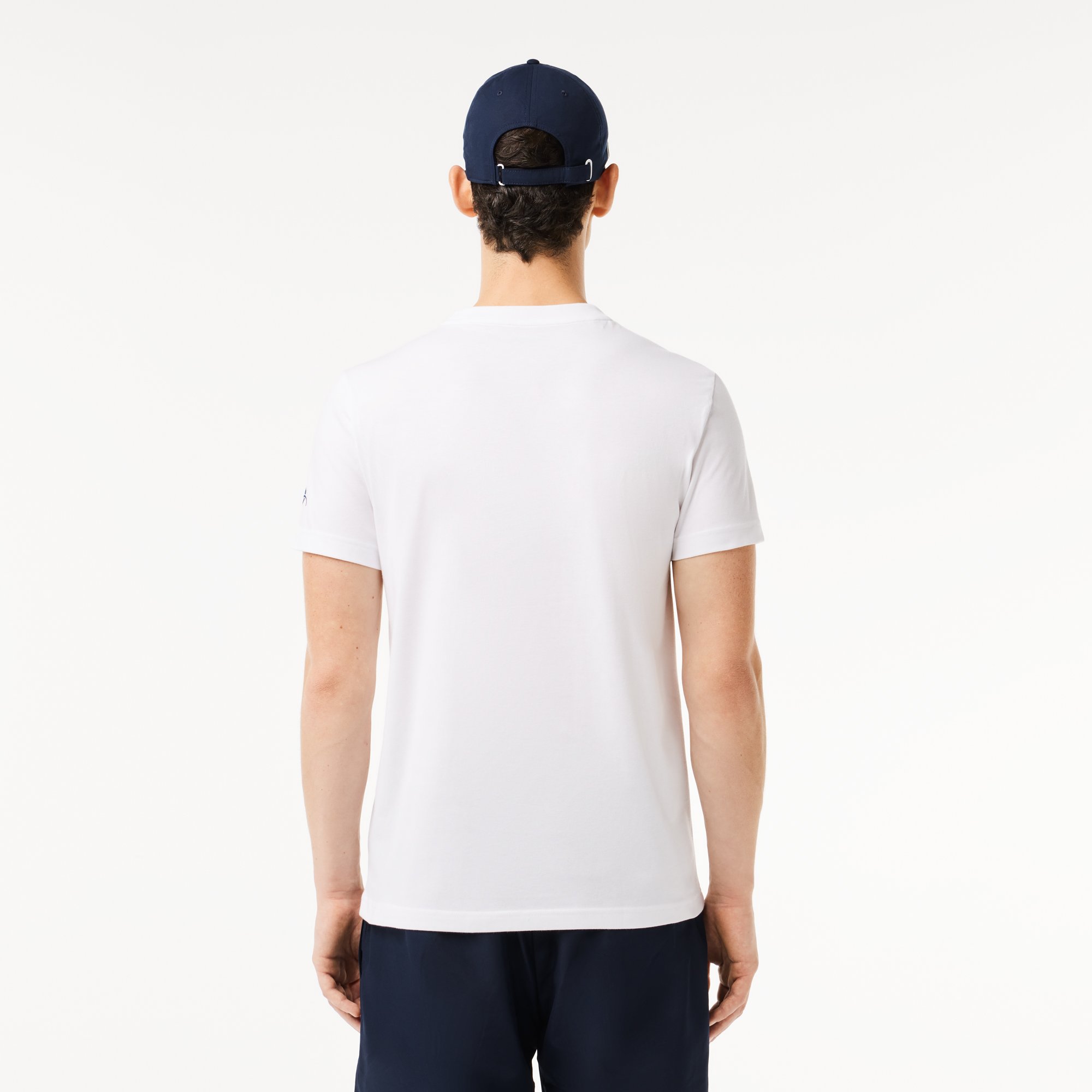 Set Áo Thun Và Mũ Tennis Lacoste Nam x Novak Djokovic