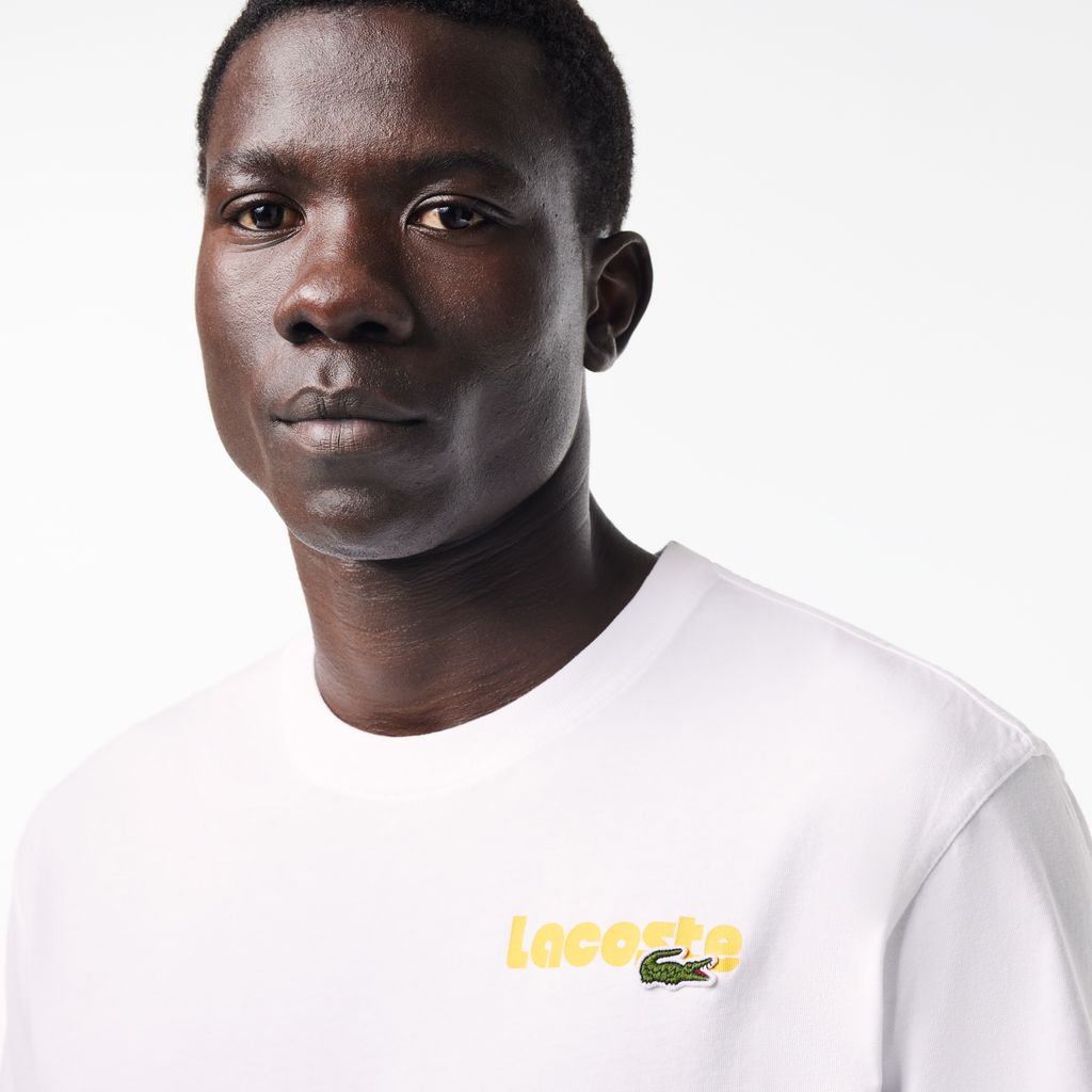 Áo Thun Lacoste Nam Hiệu Ứng Wash Họa Tiết Ombré