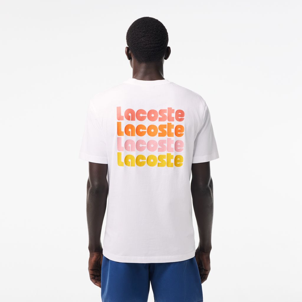Áo Thun Lacoste Nam Hiệu Ứng Wash Họa Tiết Ombré