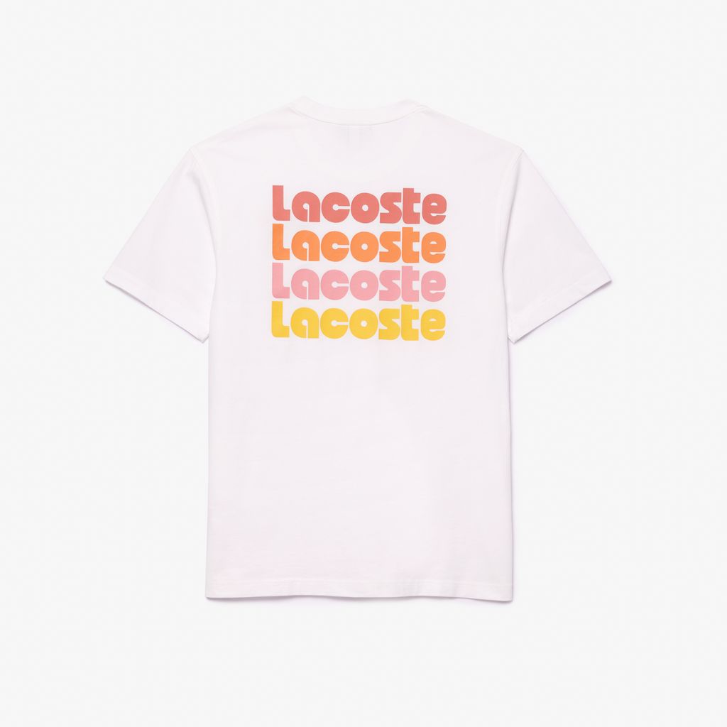 Áo Thun Lacoste Nam Hiệu Ứng Wash Họa Tiết Ombré