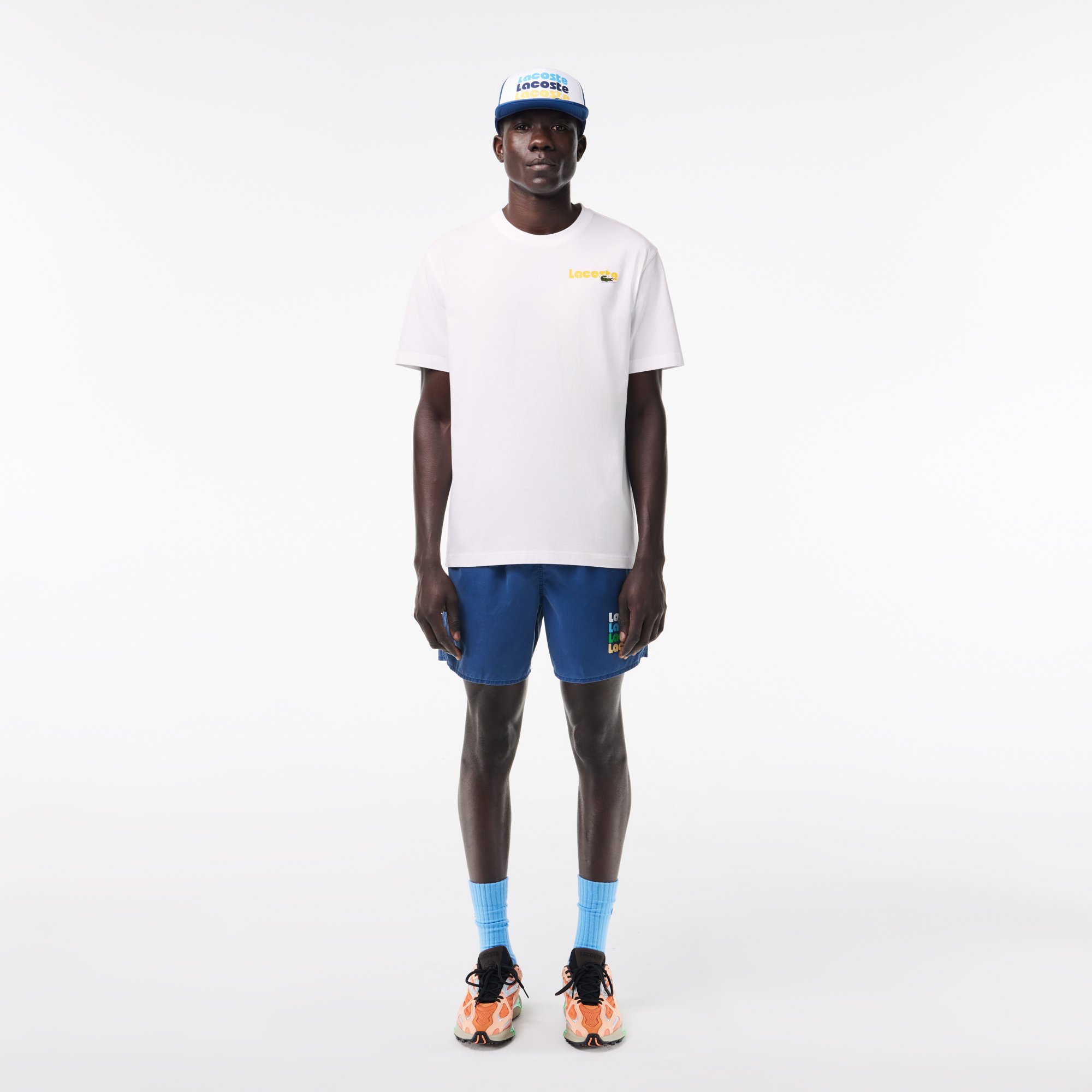 Áo Thun Lacoste Nam Hiệu Ứng Wash Họa Tiết Ombré