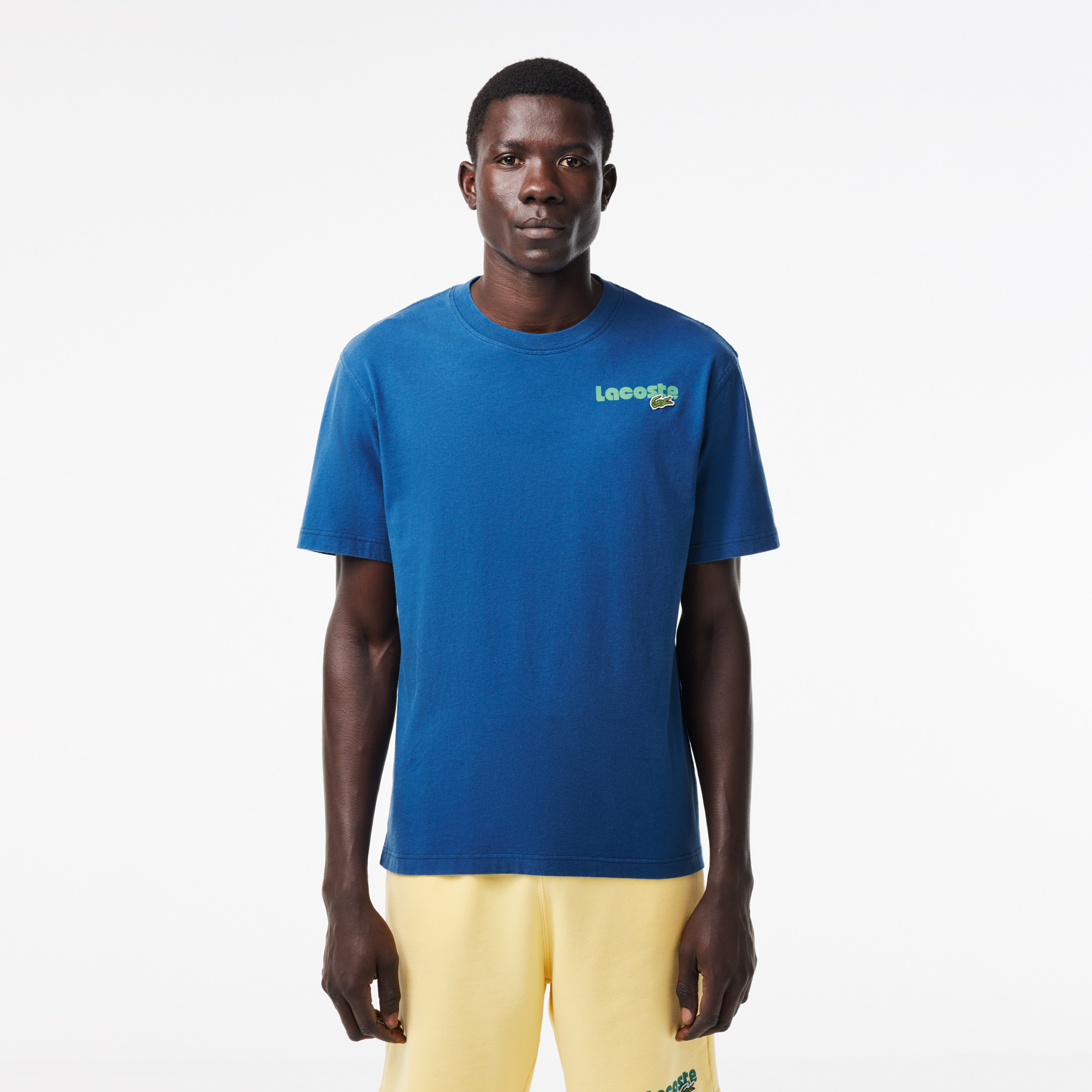 Áo Thun Lacoste Nam Hiệu Ứng Wash Họa Tiết Ombré