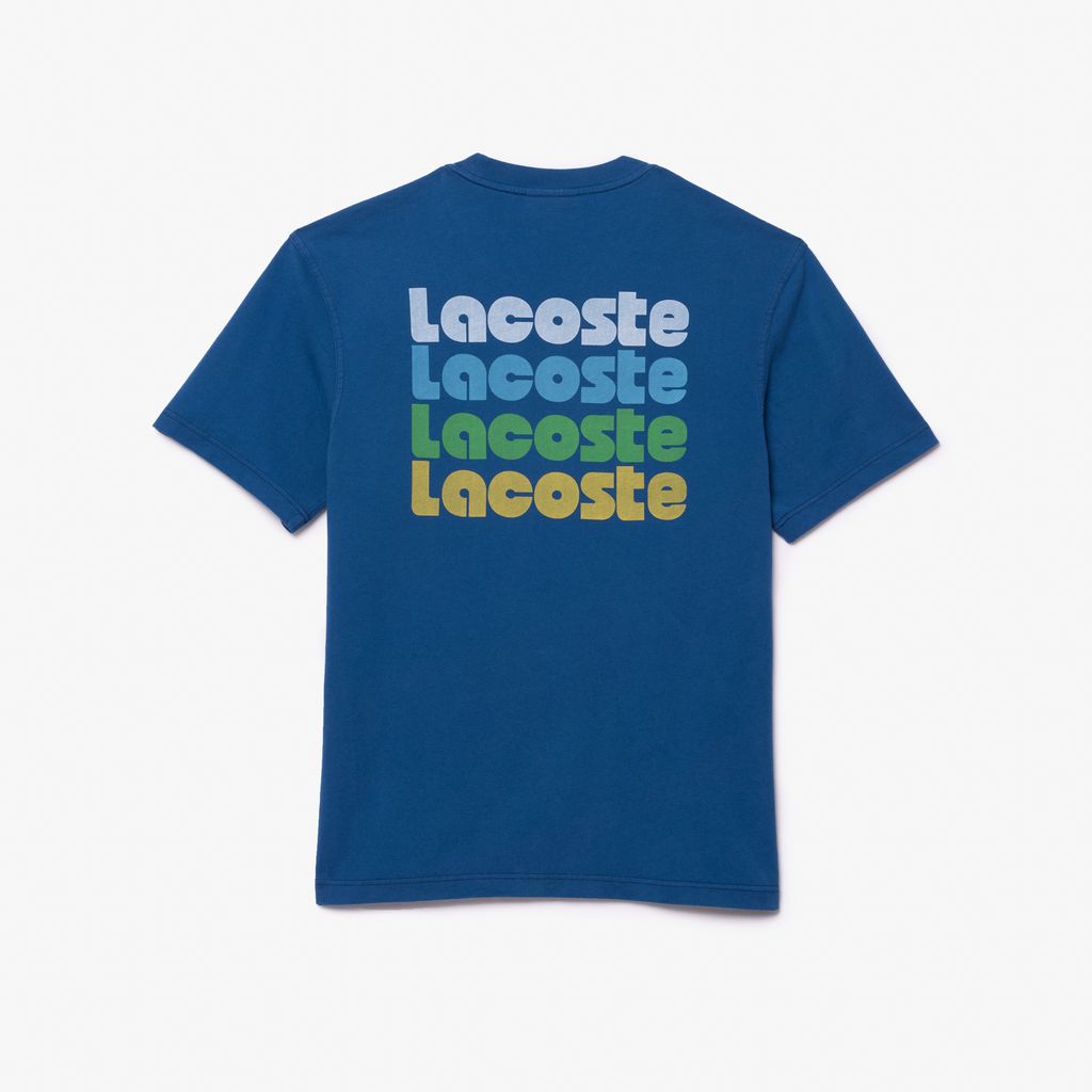 Áo Thun Lacoste Nam Hiệu Ứng Wash Họa Tiết Ombré