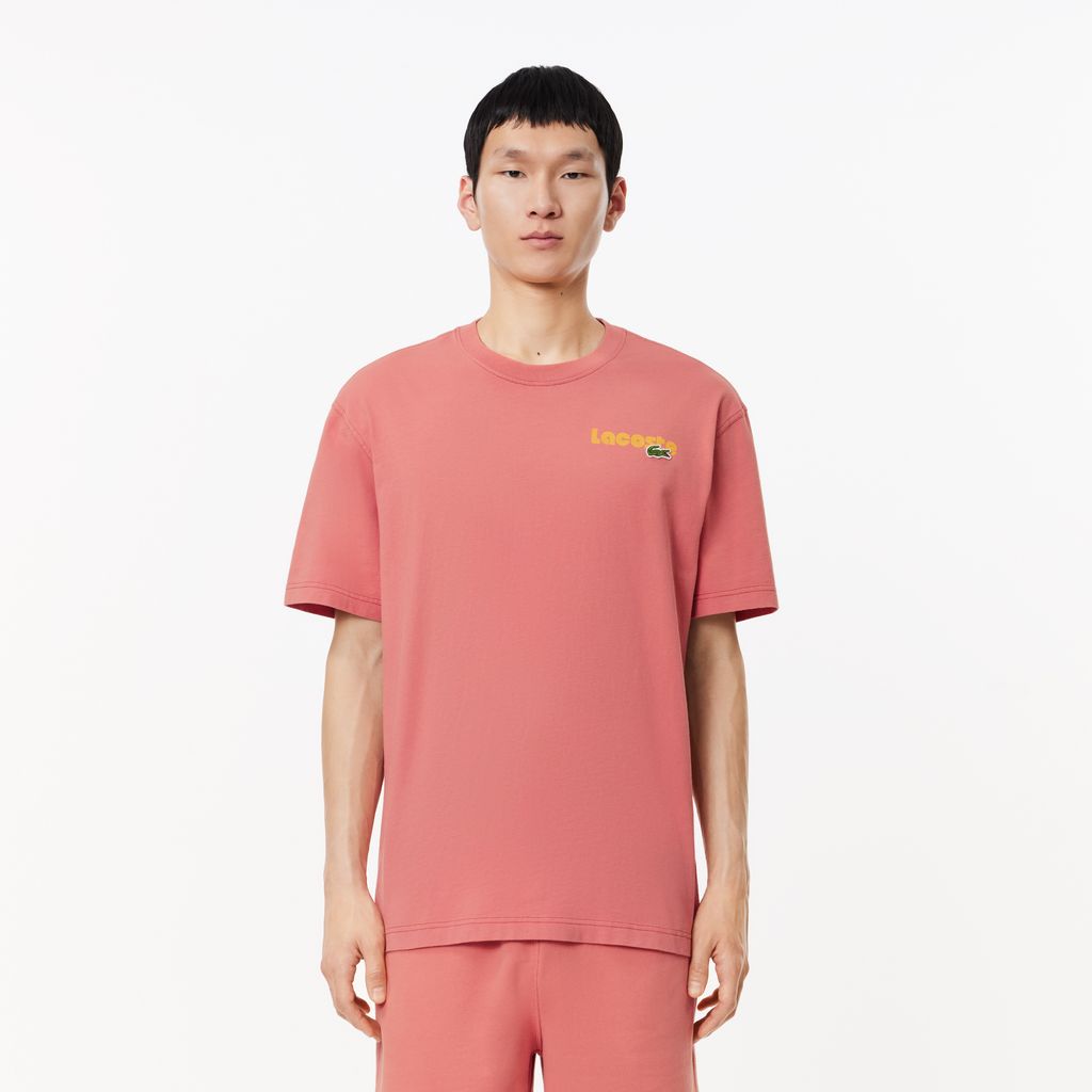 Áo Thun Lacoste Nam Hiệu Ứng Wash Họa Tiết Ombré