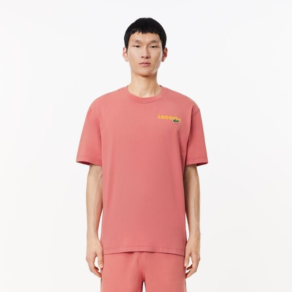 Áo Thun Lacoste Nam Hiệu Ứng Wash Họa Tiết Ombré