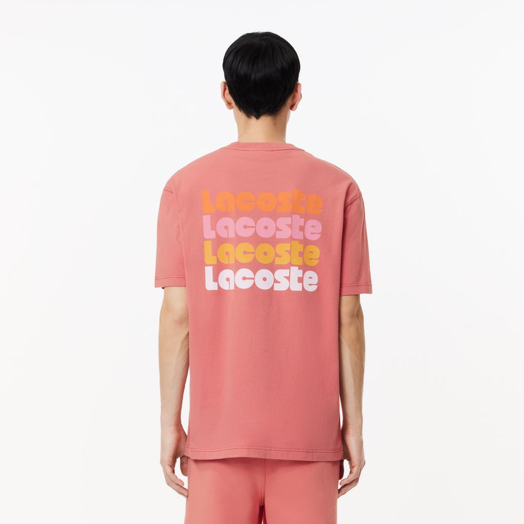 Áo Thun Lacoste Nam Hiệu Ứng Wash Họa Tiết Ombré