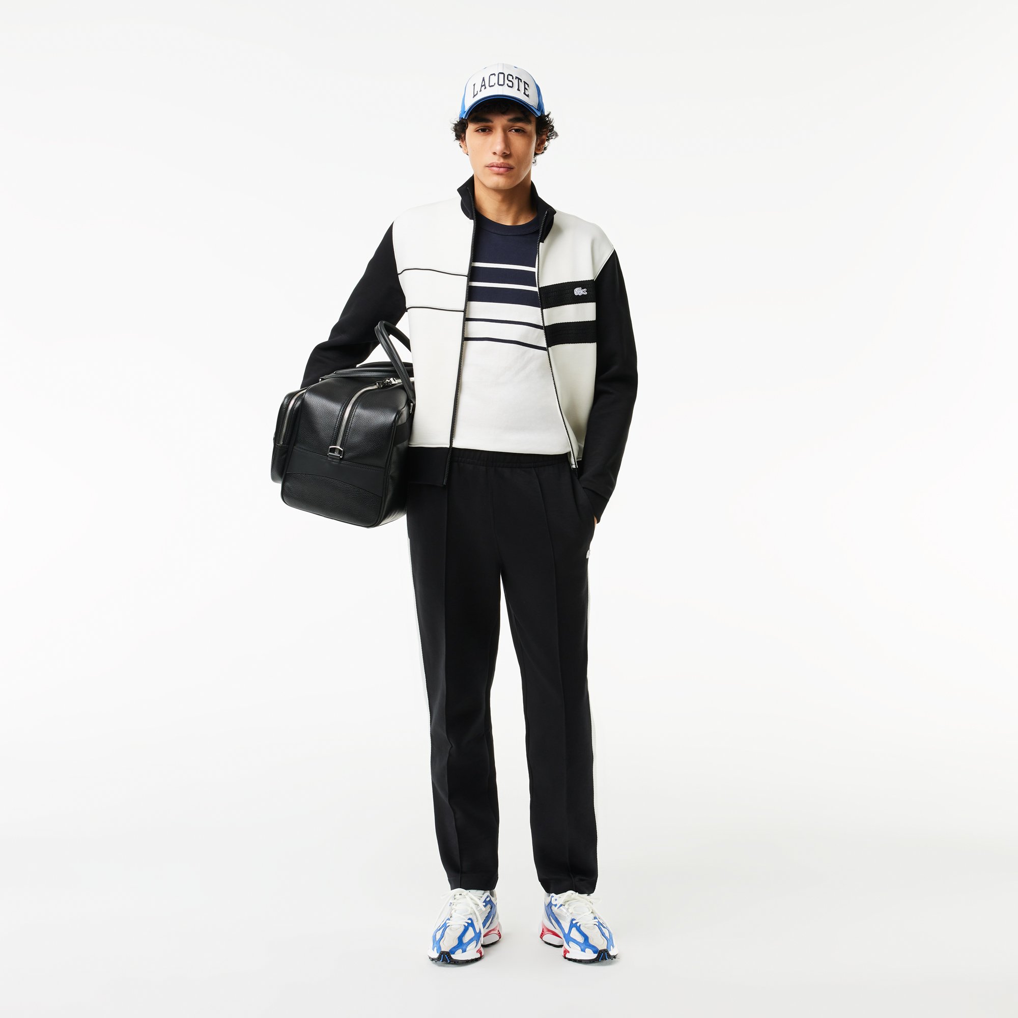 Áo Thun Lacoste Nam Sọc Sản Xuất Tại Pháp Chất Liệu Cotton Dày
