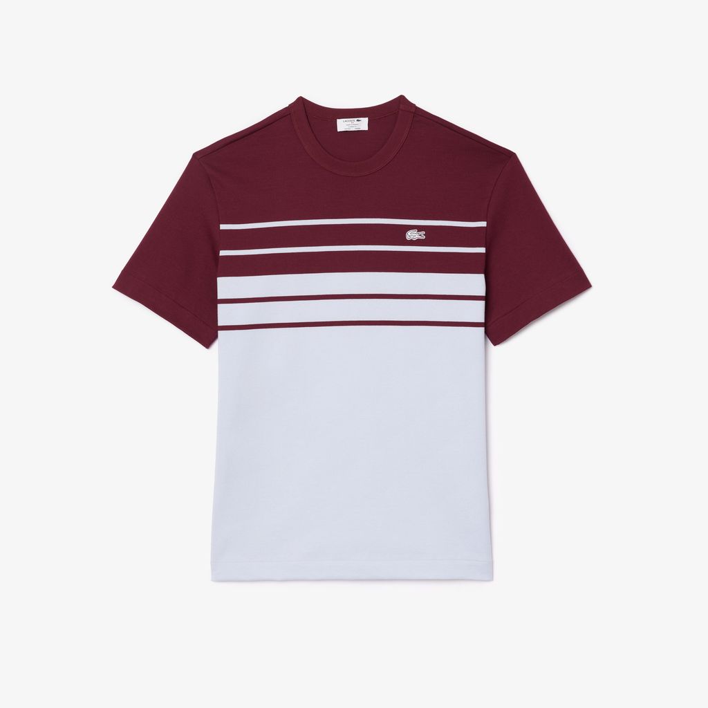 Áo Thun Lacoste Nam Sọc Sản Xuất Tại Pháp Chất Liệu Cotton Dày
