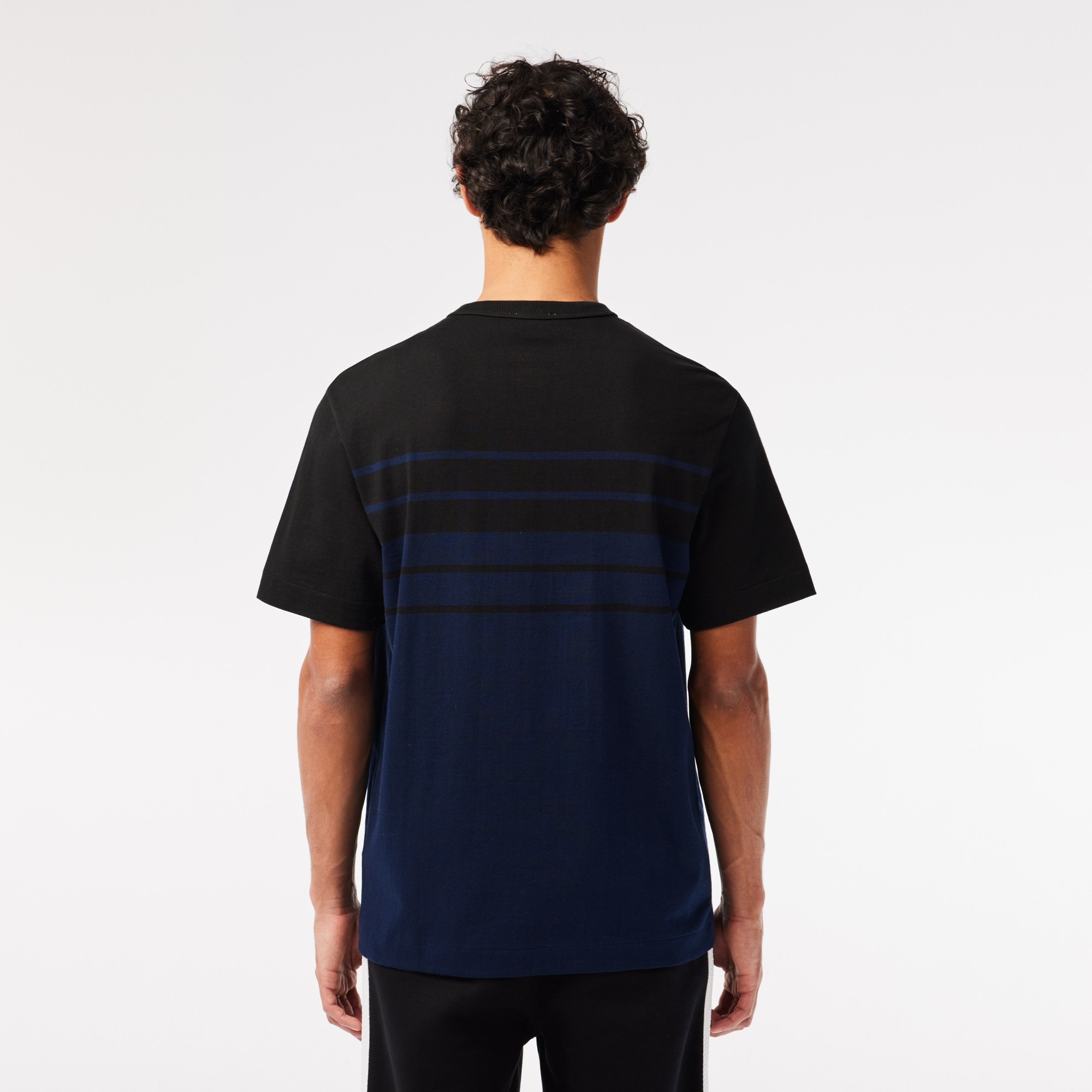 Áo Thun Lacoste Nam Sọc Sản Xuất Tại Pháp Chất Liệu Cotton Dày