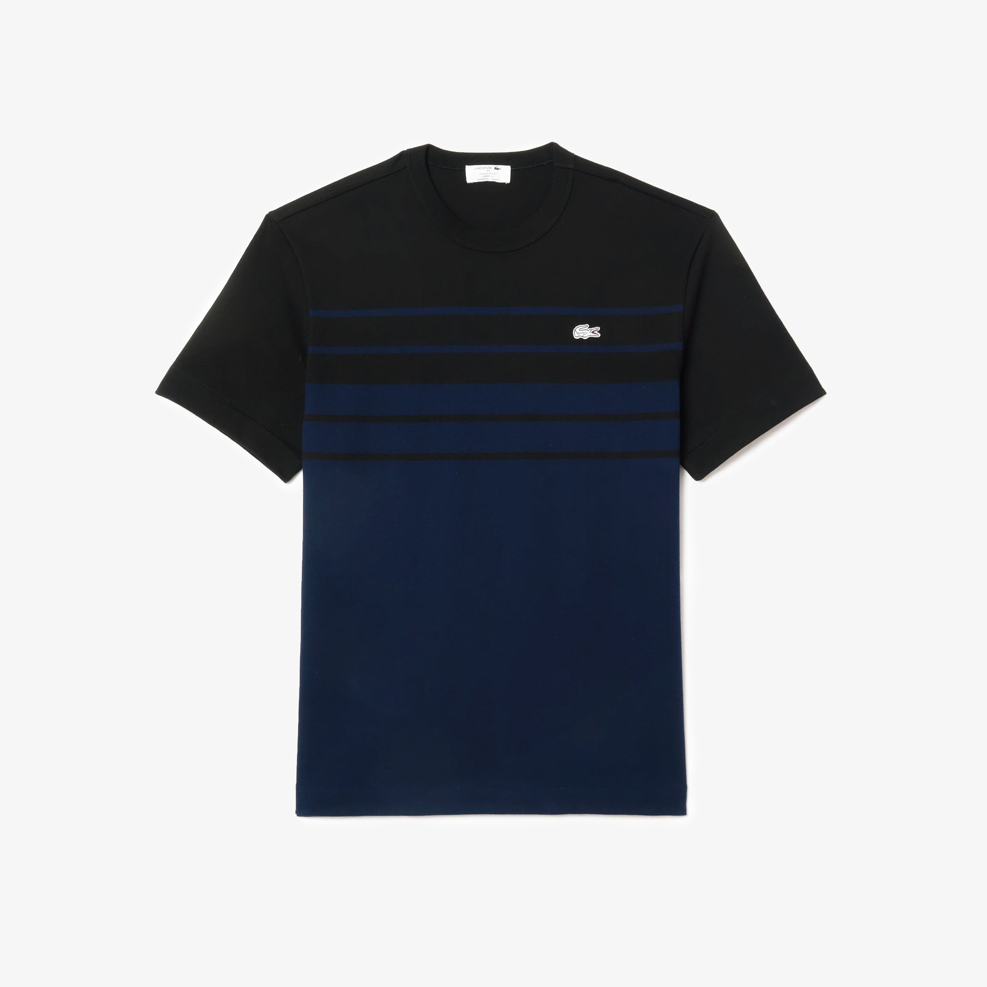 Áo Thun Lacoste Nam Sọc Sản Xuất Tại Pháp Chất Liệu Cotton Dày