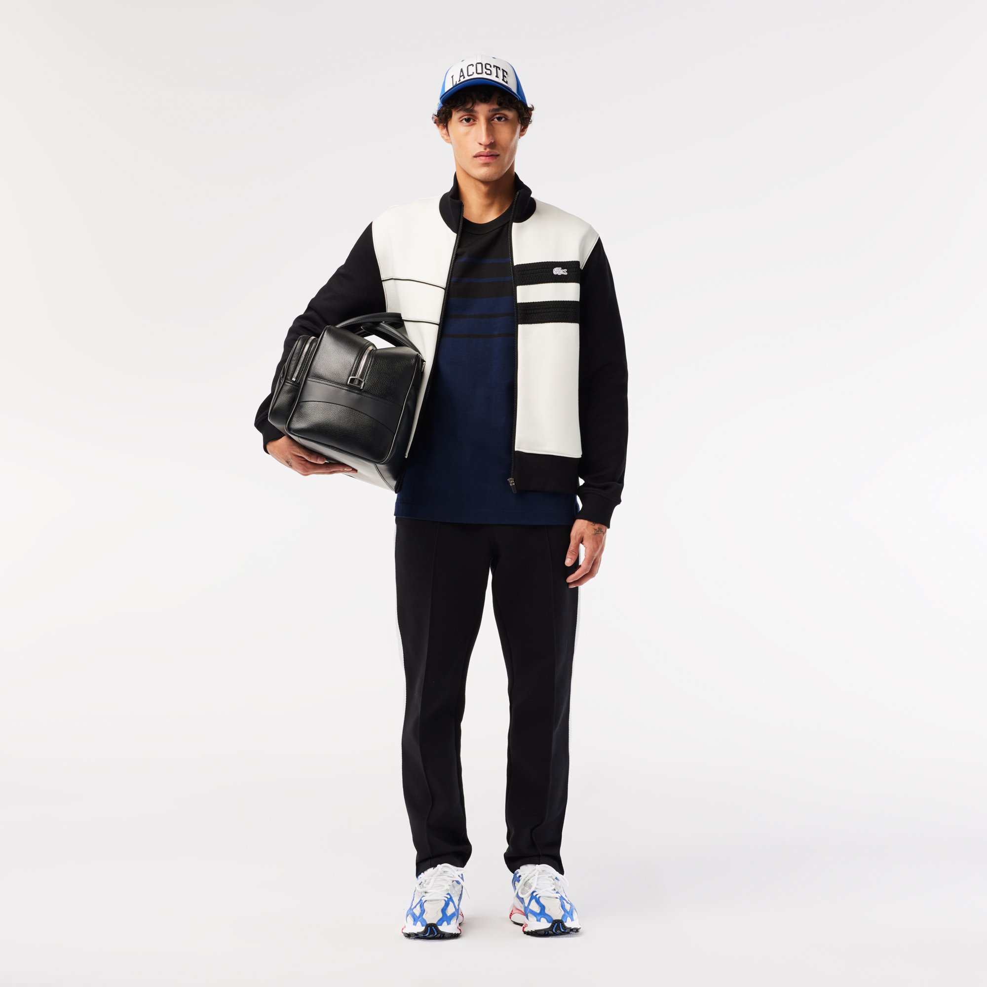 Áo Thun Lacoste Nam Sọc Sản Xuất Tại Pháp Chất Liệu Cotton Dày