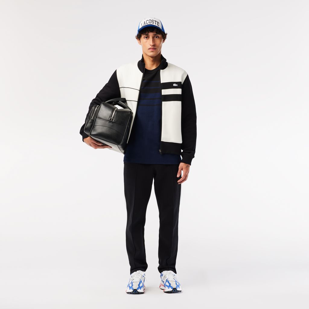 Áo Thun Lacoste Nam Sọc Sản Xuất Tại Pháp Chất Liệu Cotton Dày