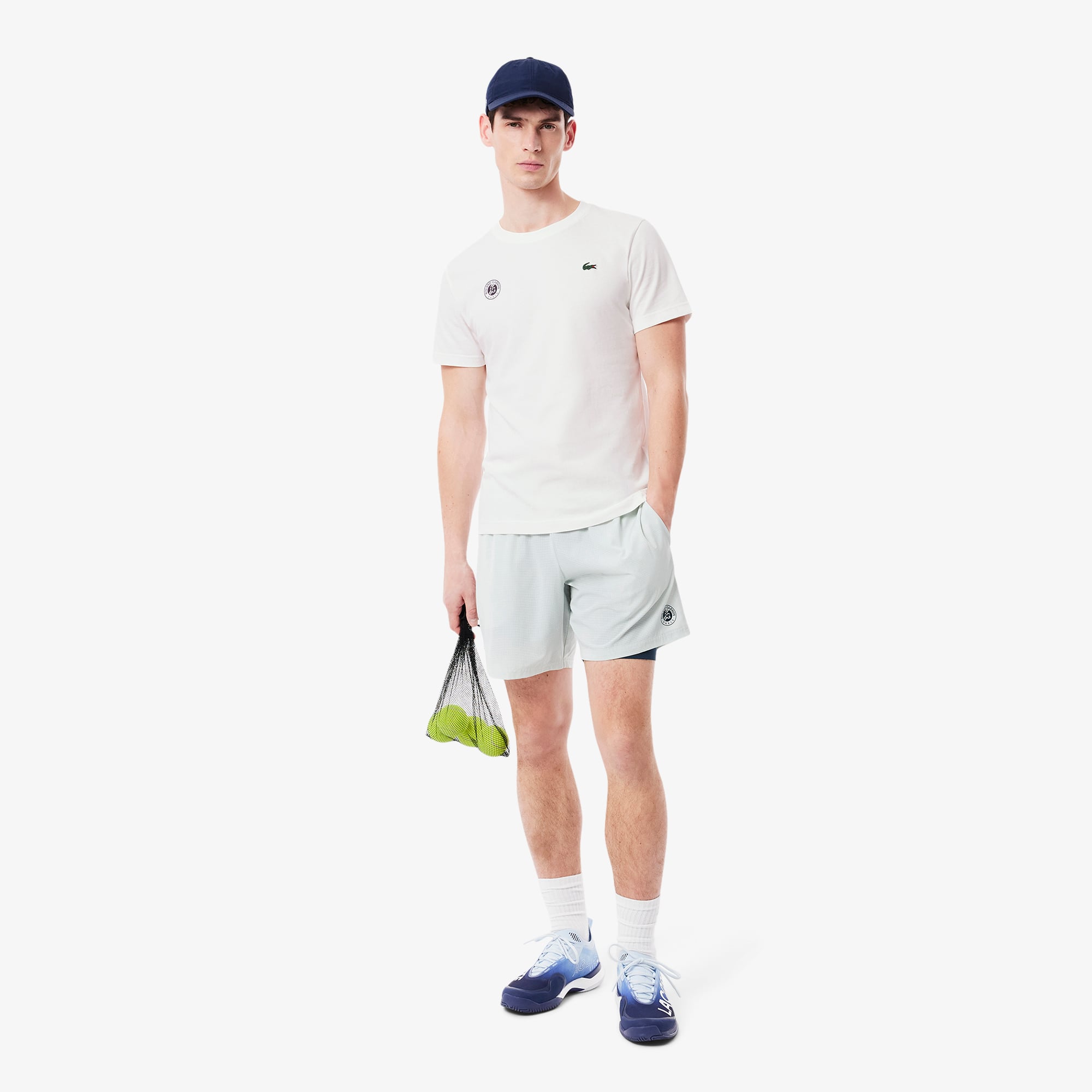 Áo Thun Tennis Lacoste Nam Phiên Bản Roland-Garros Công Nghệ Ultra Dry
