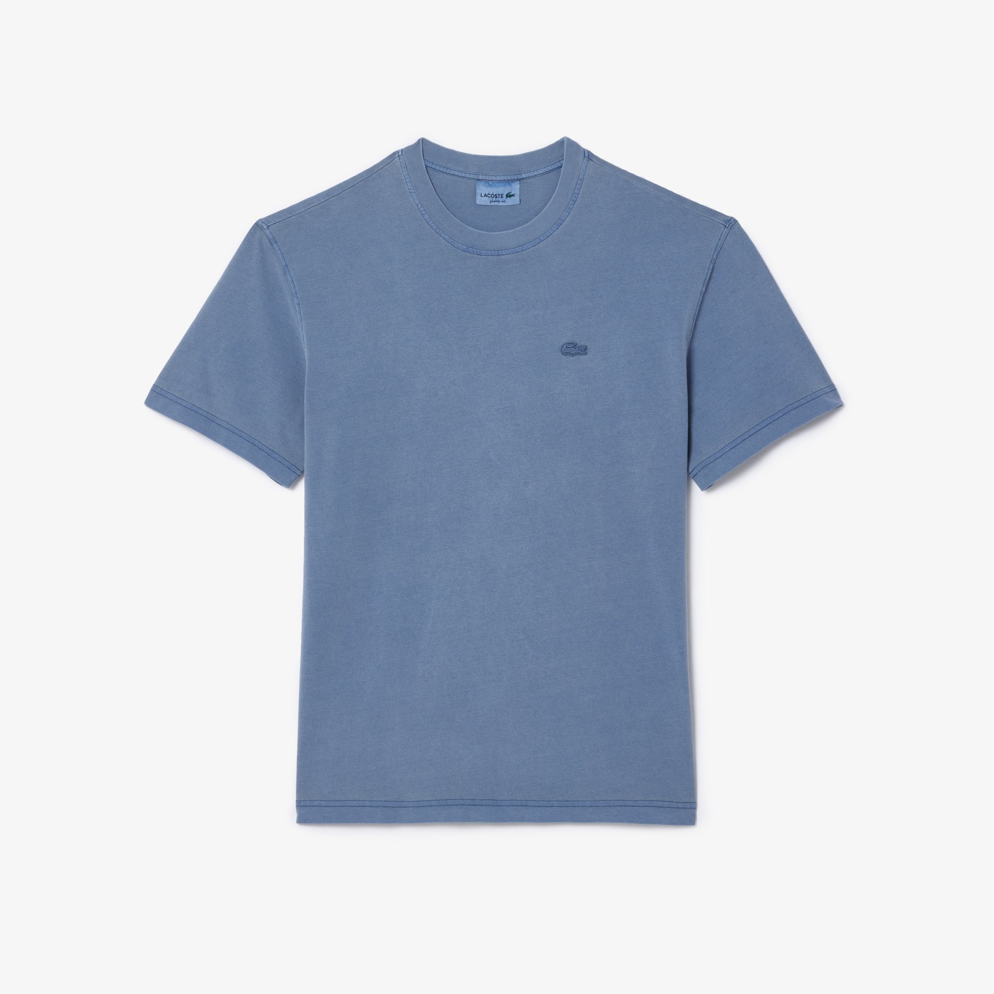 Áo Thun Lacoste Unisex Màu Nhuộm Tự Nhiên Chất Liệu Cotton