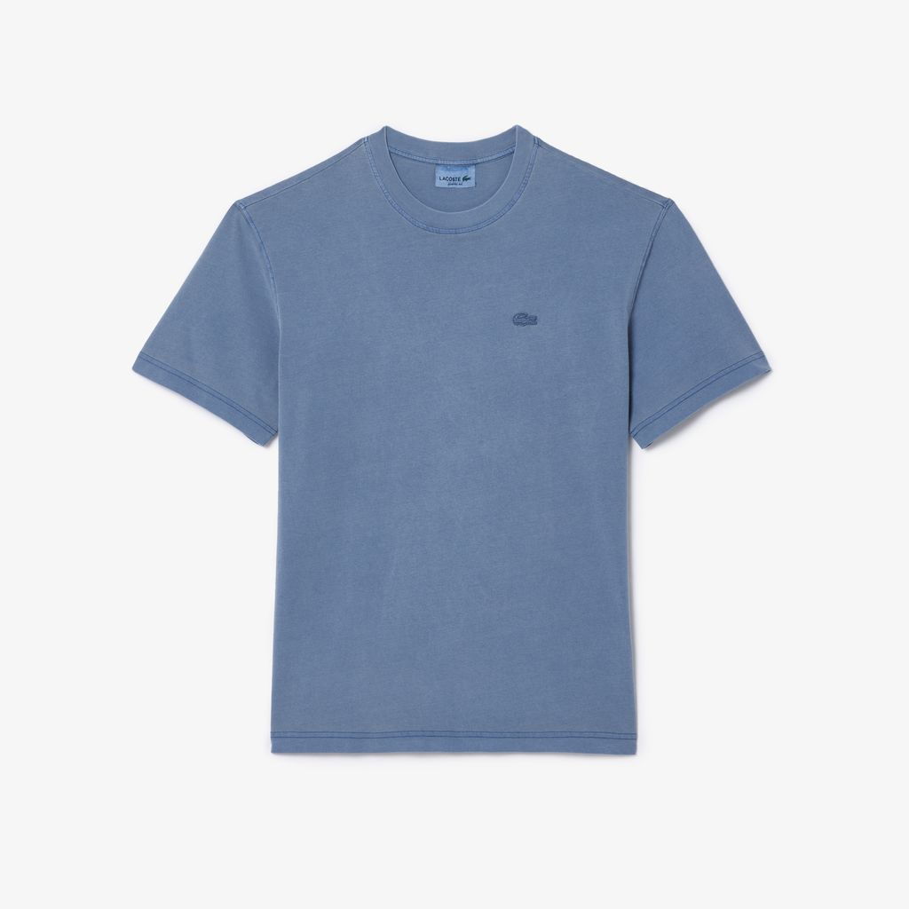 Áo Thun Lacoste Unisex Màu Nhuộm Tự Nhiên Chất Liệu Cotton