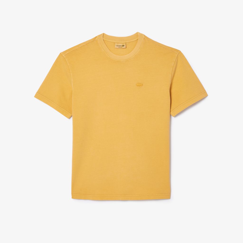 Áo Thun Lacoste Unisex Màu Nhuộm Tự Nhiên Chất Liệu Cotton
