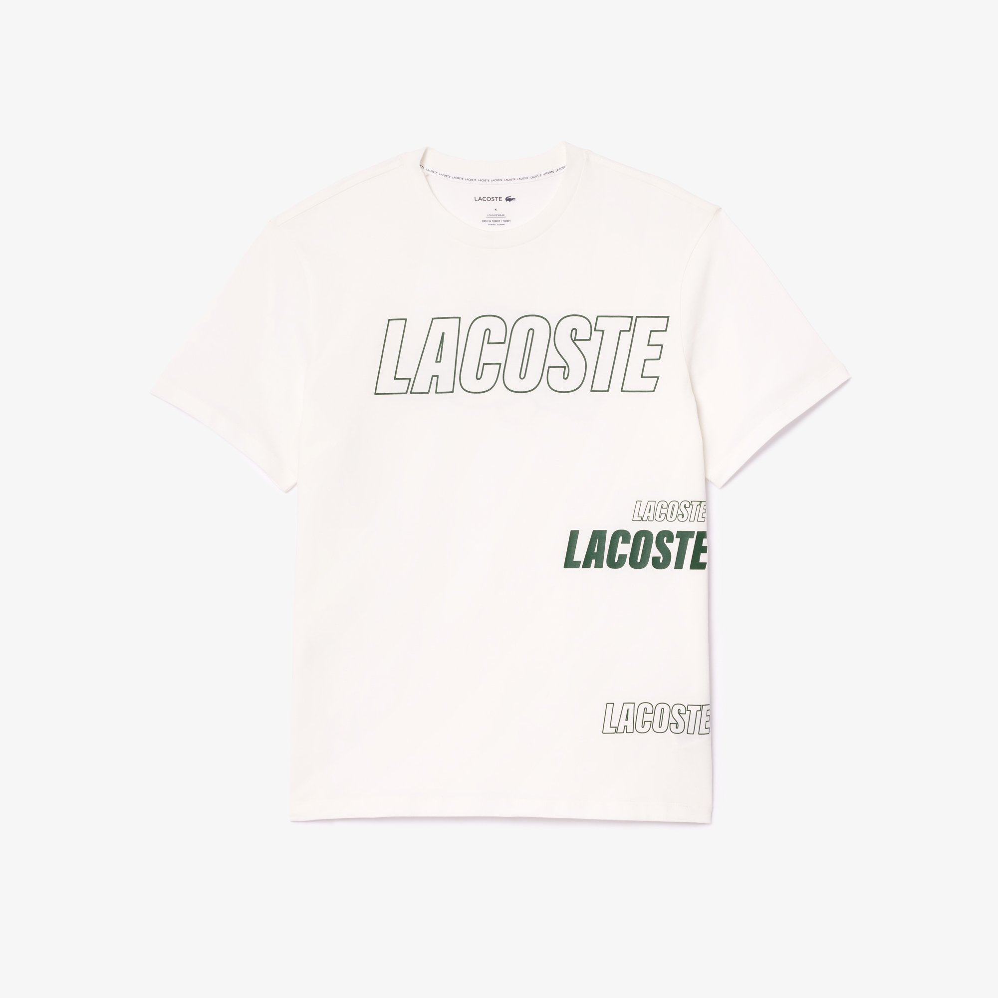 Áo Thun Mặc Nhà Lacoste Nam In Họa Tiết Tương Phản
