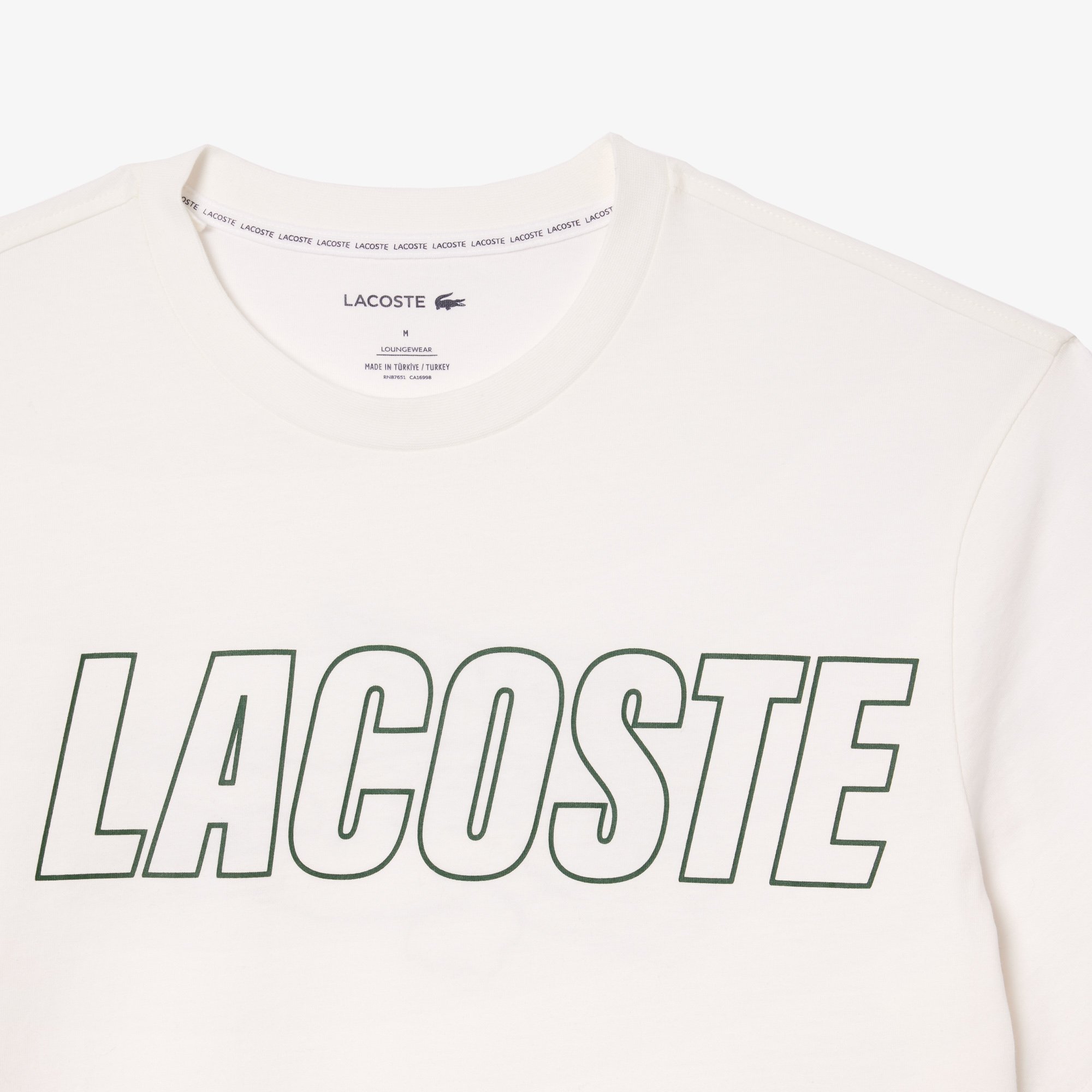 Áo Thun Mặc Nhà Lacoste Nam In Họa Tiết Tương Phản