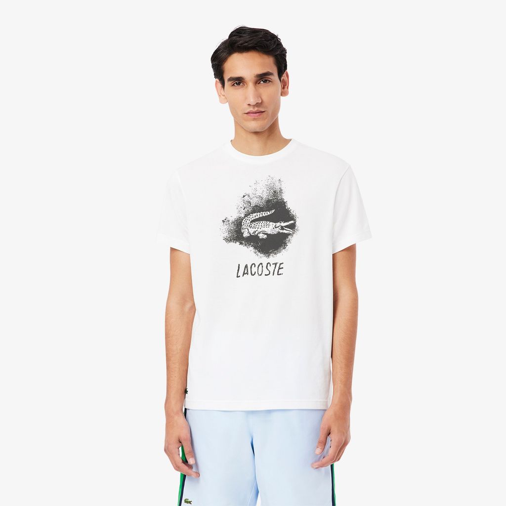 Áo Thun Thể Thao Lacoste Nam Hoạ Tiết Graphic Công Nghệ Ultra Dry