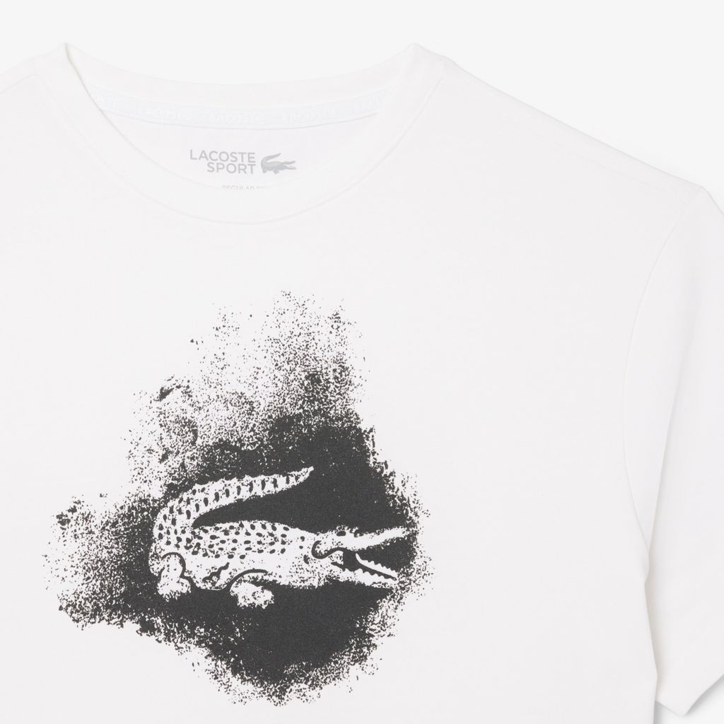 Áo Thun Thể Thao Lacoste Nam Hoạ Tiết Graphic Công Nghệ Ultra Dry