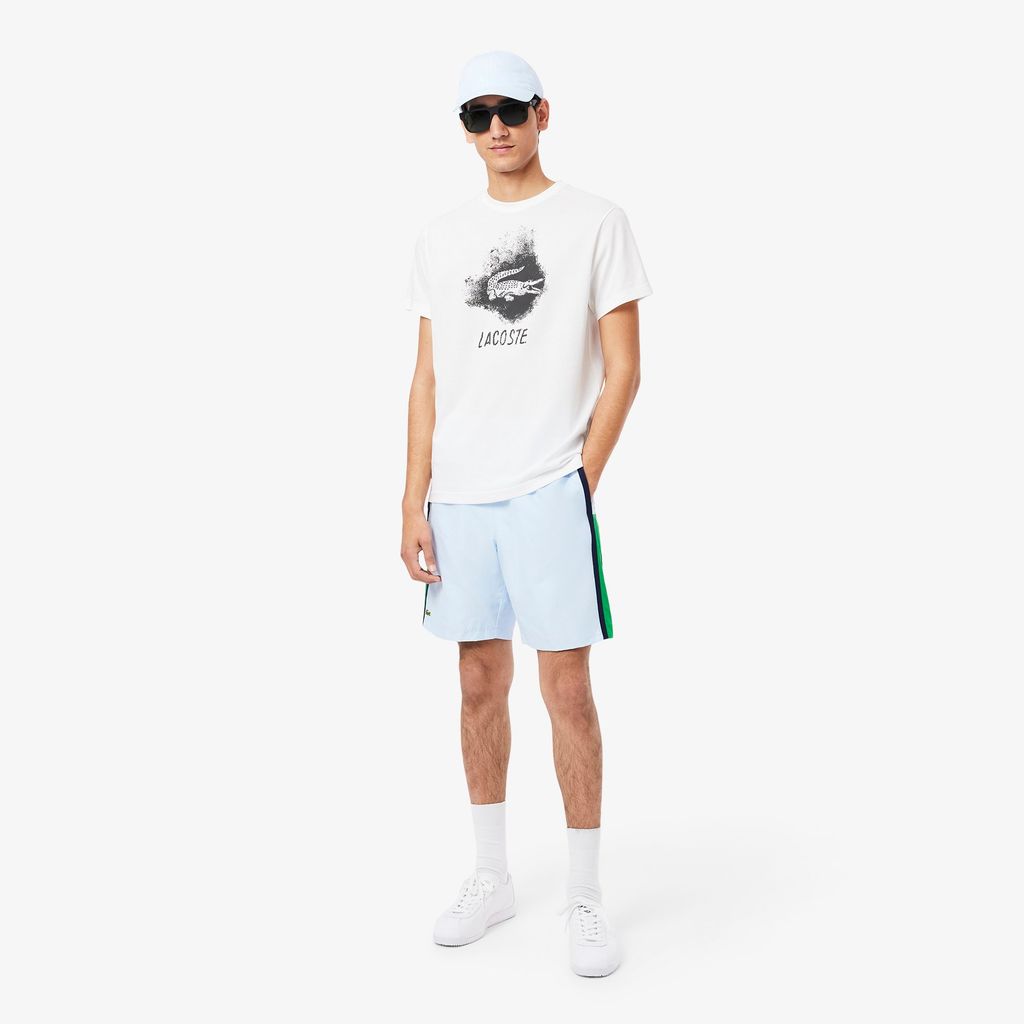 Áo Thun Thể Thao Lacoste Nam Hoạ Tiết Graphic Công Nghệ Ultra Dry