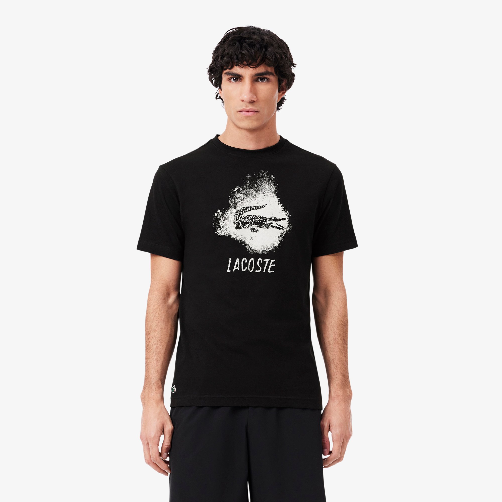 Áo Thun Thể Thao Lacoste Nam Hoạ Tiết Graphic Công Nghệ Ultra Dry