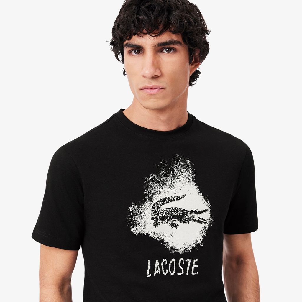 Áo Thun Thể Thao Lacoste Nam Hoạ Tiết Graphic Công Nghệ Ultra Dry