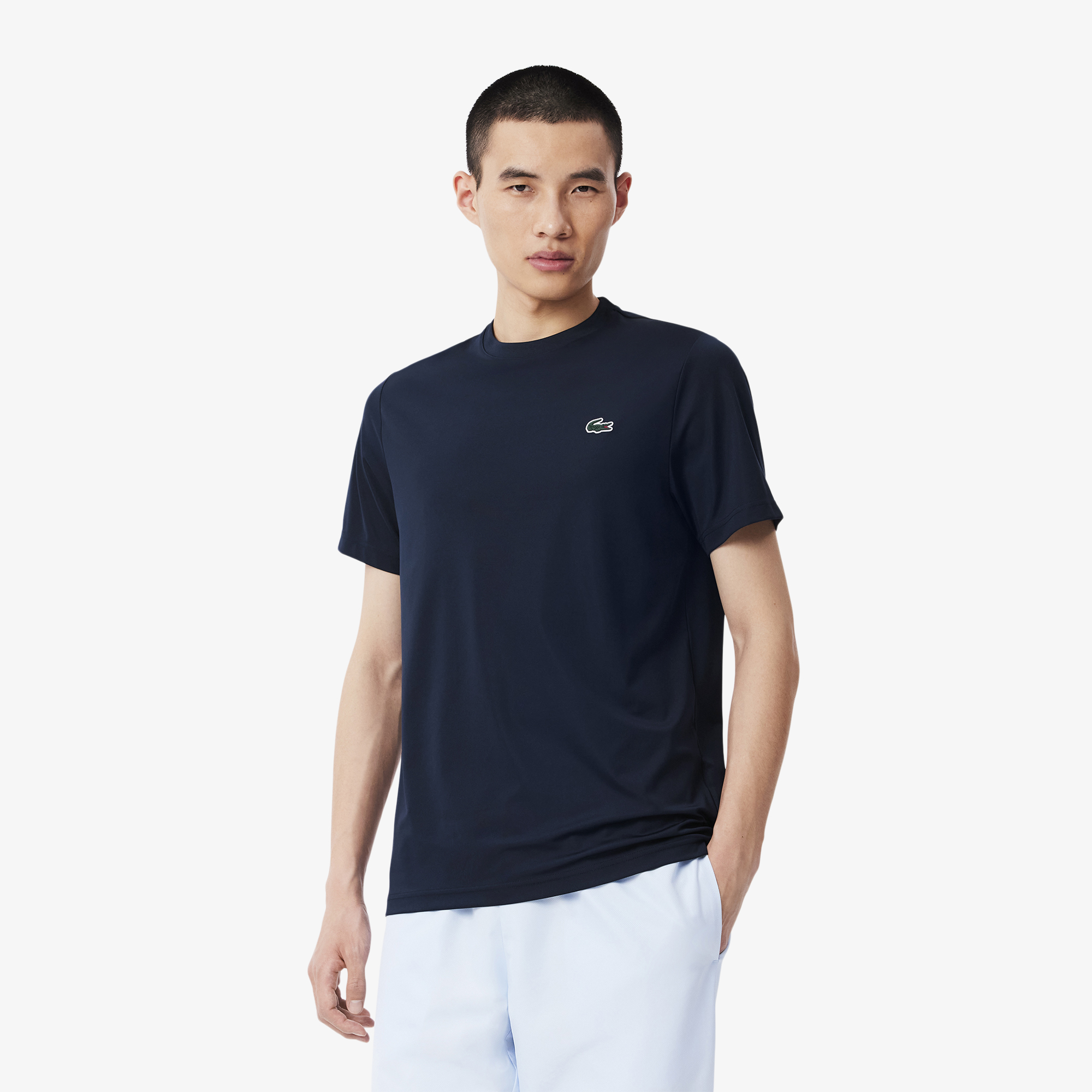 Áo Thun Thể Thao Lacoste Nam Chất Liệu Nhẹ Co Giãn Chống Tia UV