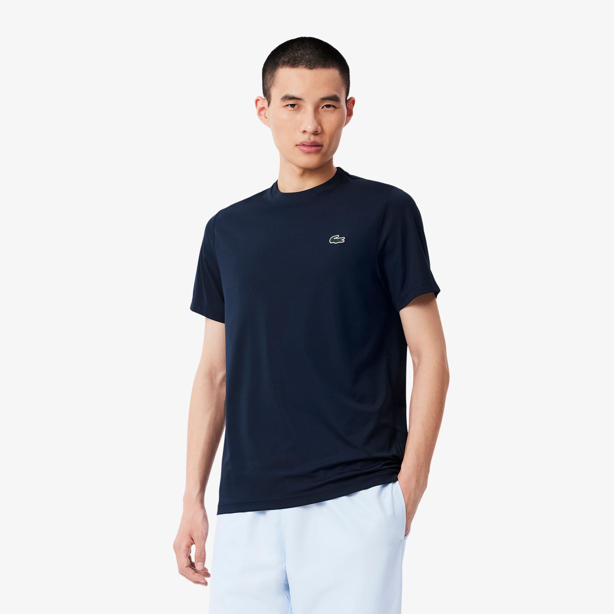 Áo Thun Thể Thao Lacoste Nam Chất Liệu Nhẹ Co Giãn Chống Tia UV