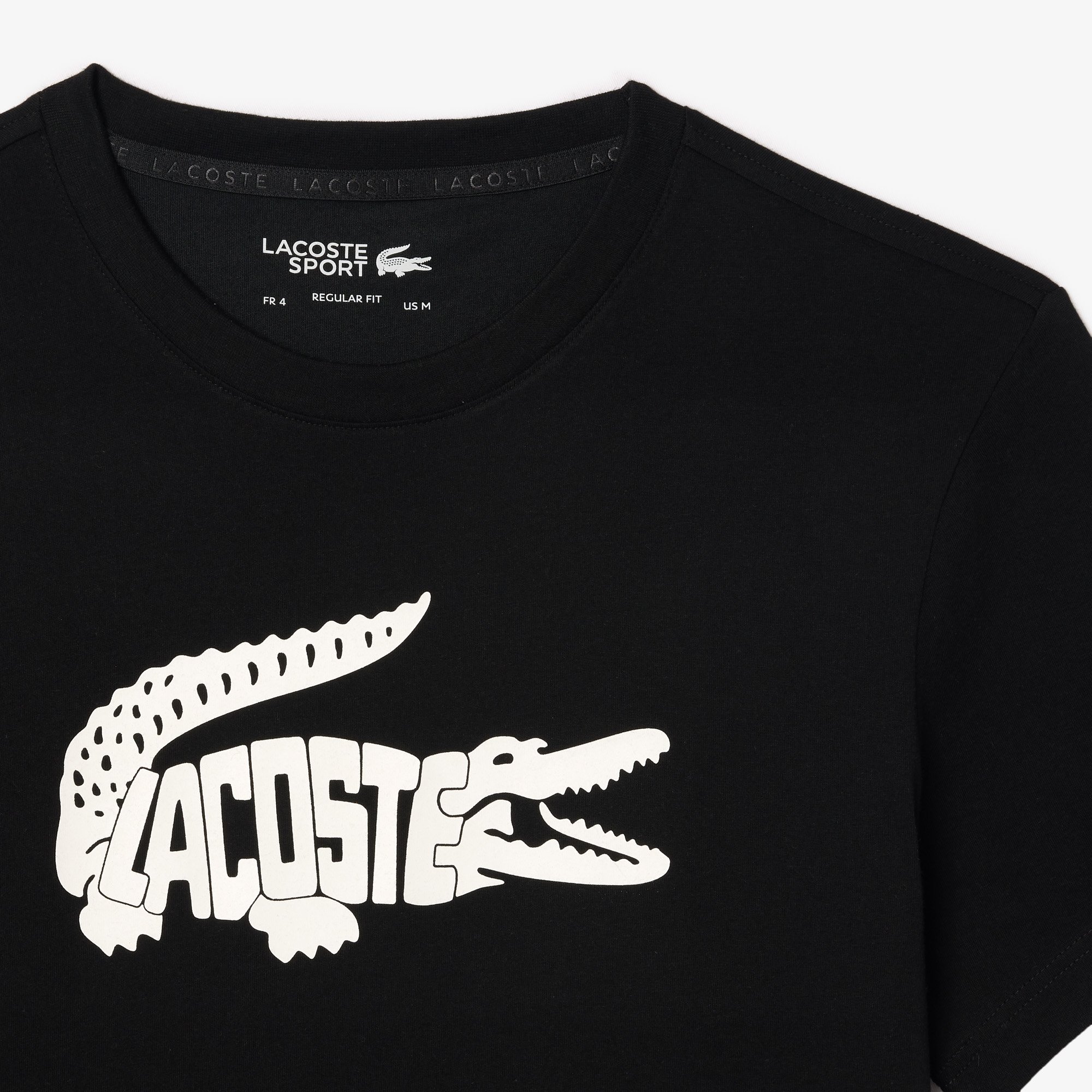 Áo Thun Thể Thao Lacoste Nam Họa Tiết In Công Nghệ Ultra-Dry