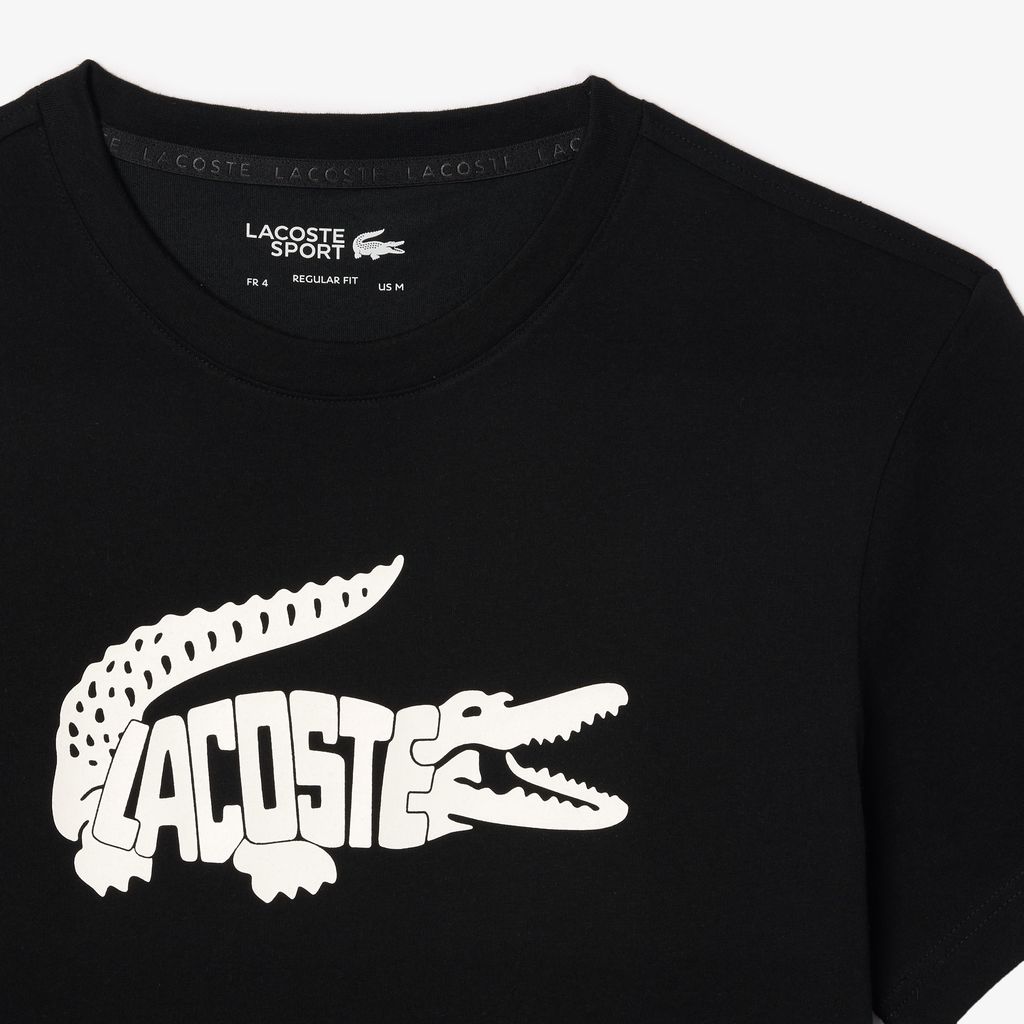 Áo Thun Thể Thao Lacoste Nam Họa Tiết In Công Nghệ Ultra-Dry