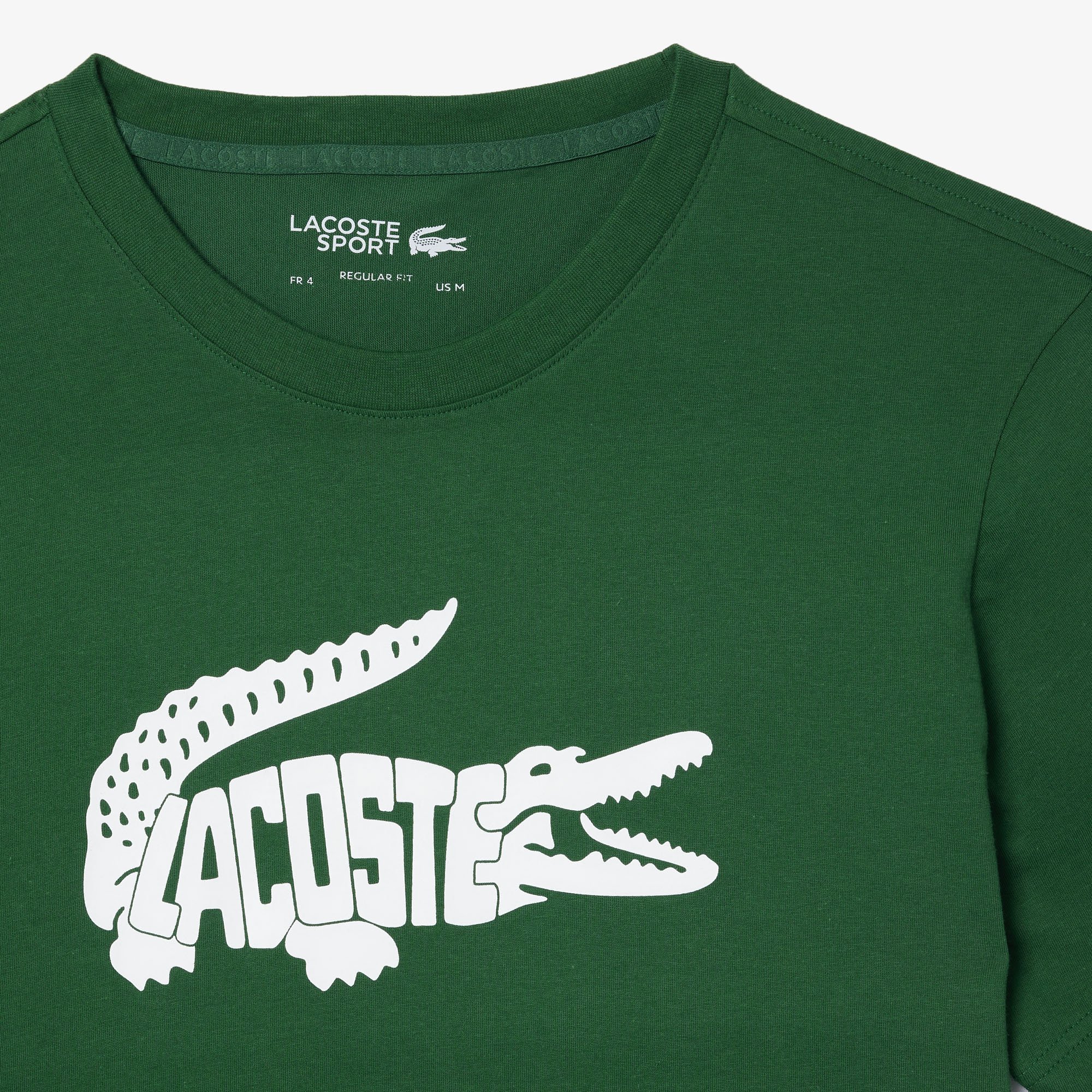 Áo Thun Thể Thao Lacoste Nam Họa Tiết In Công Nghệ Ultra-Dry