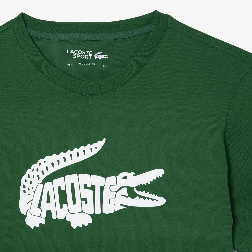 Áo Thun Thể Thao Lacoste Nam Họa Tiết In Công Nghệ Ultra-Dry