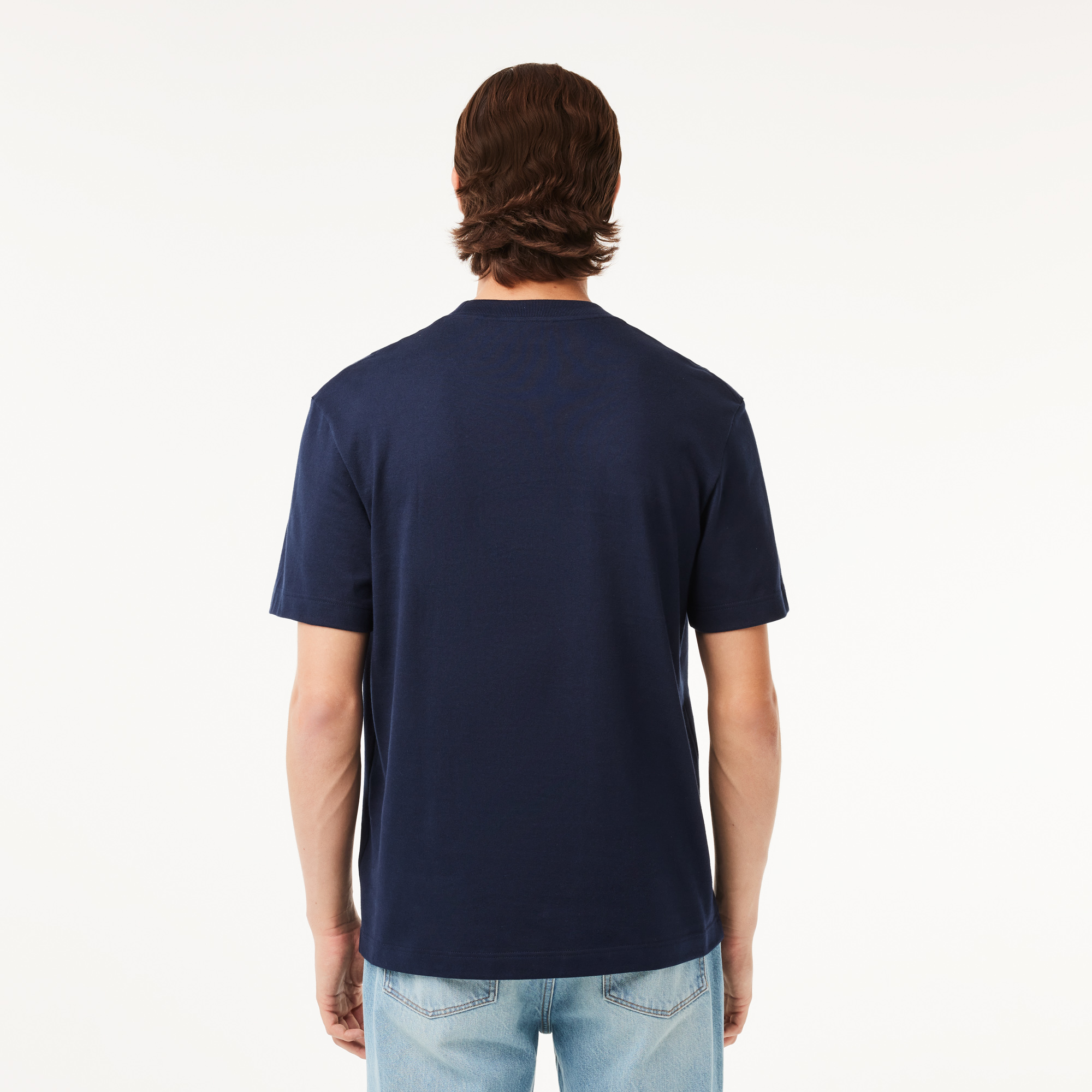 Áo Thun Tennis Lacoste Nam Sản Xuất Tại Pháp Chất Liệu Cotton Dày